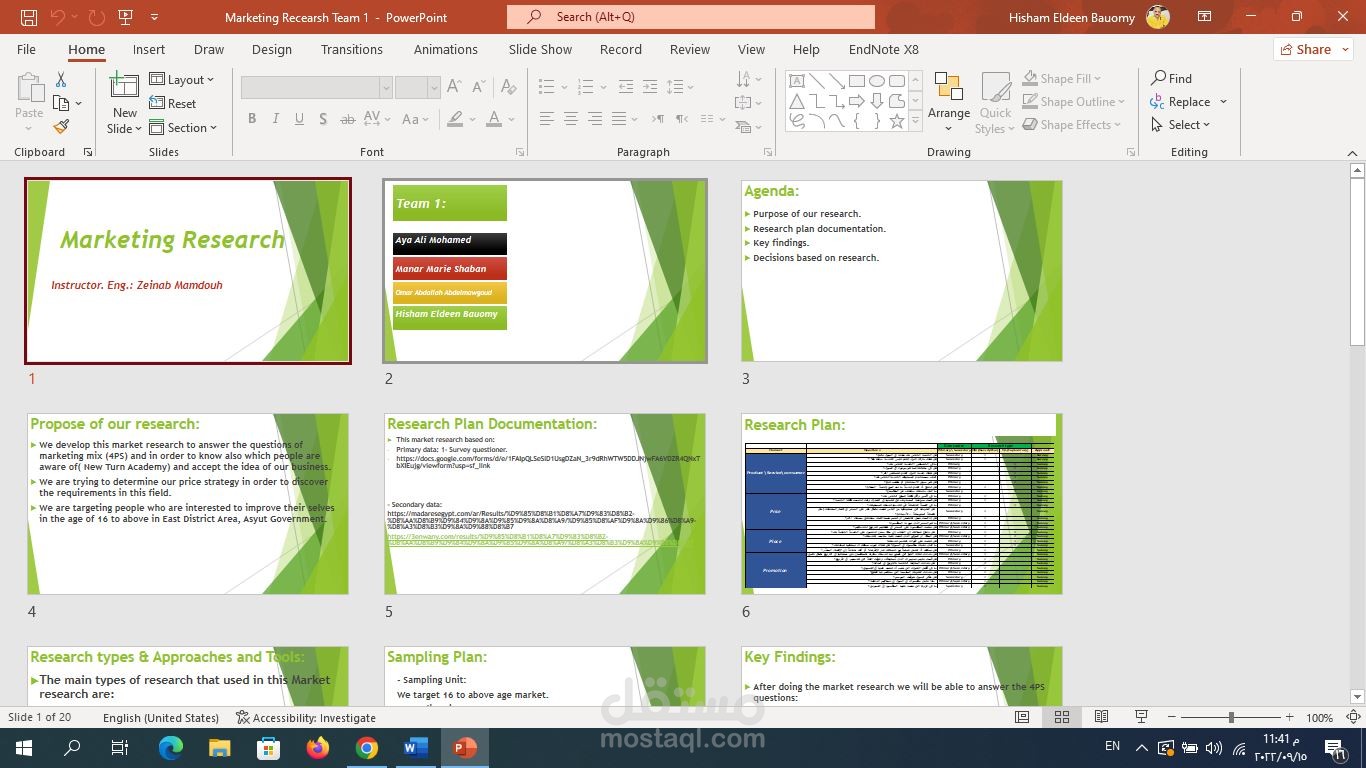 Marketing  Research Project