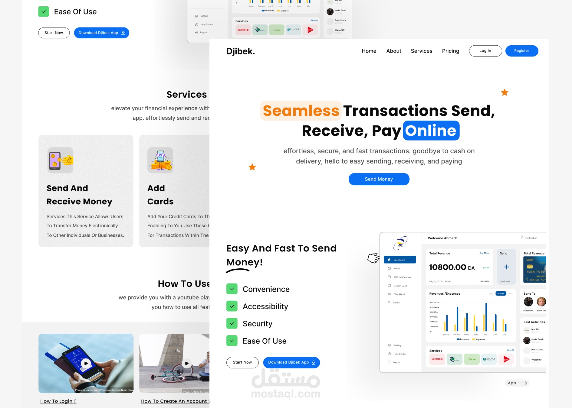 Landing page