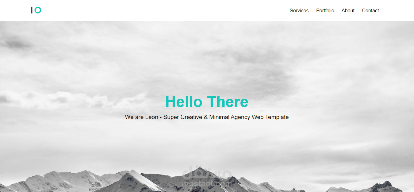 Leon landing Page