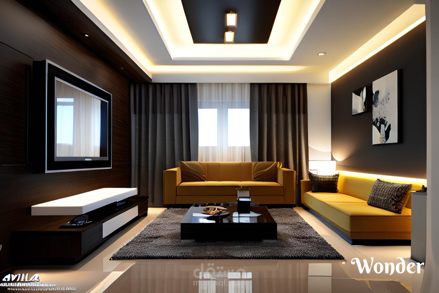 Interior design of avilla