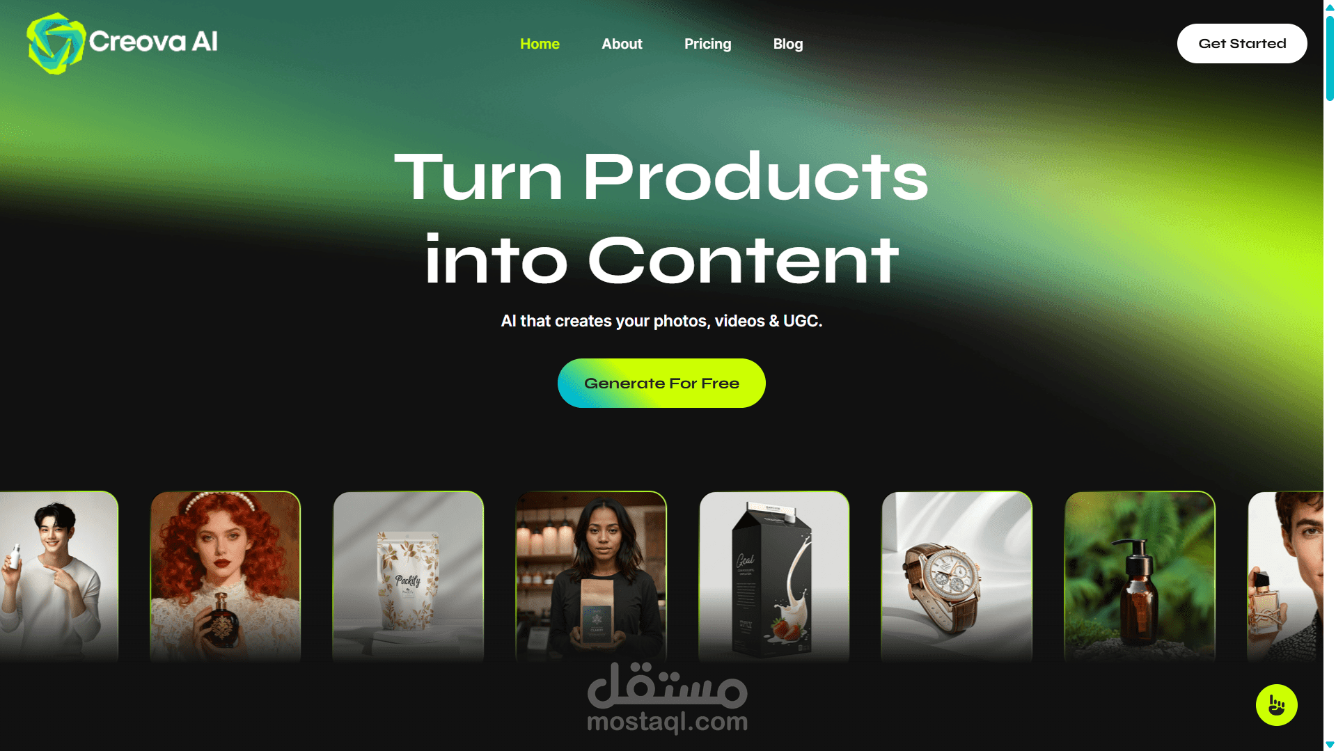 Creova – منصة SaaS لإنشاء صور وفيدوهات للمنتجات بالذكاء الاصطناعي