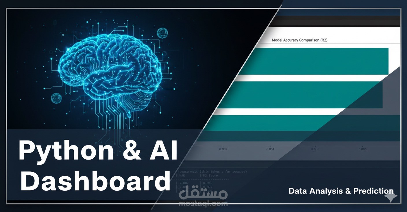 لوحة تحكم ذكية (Dashboard) لتحليل البيانات والتنبؤ باستخدام Python و ML
