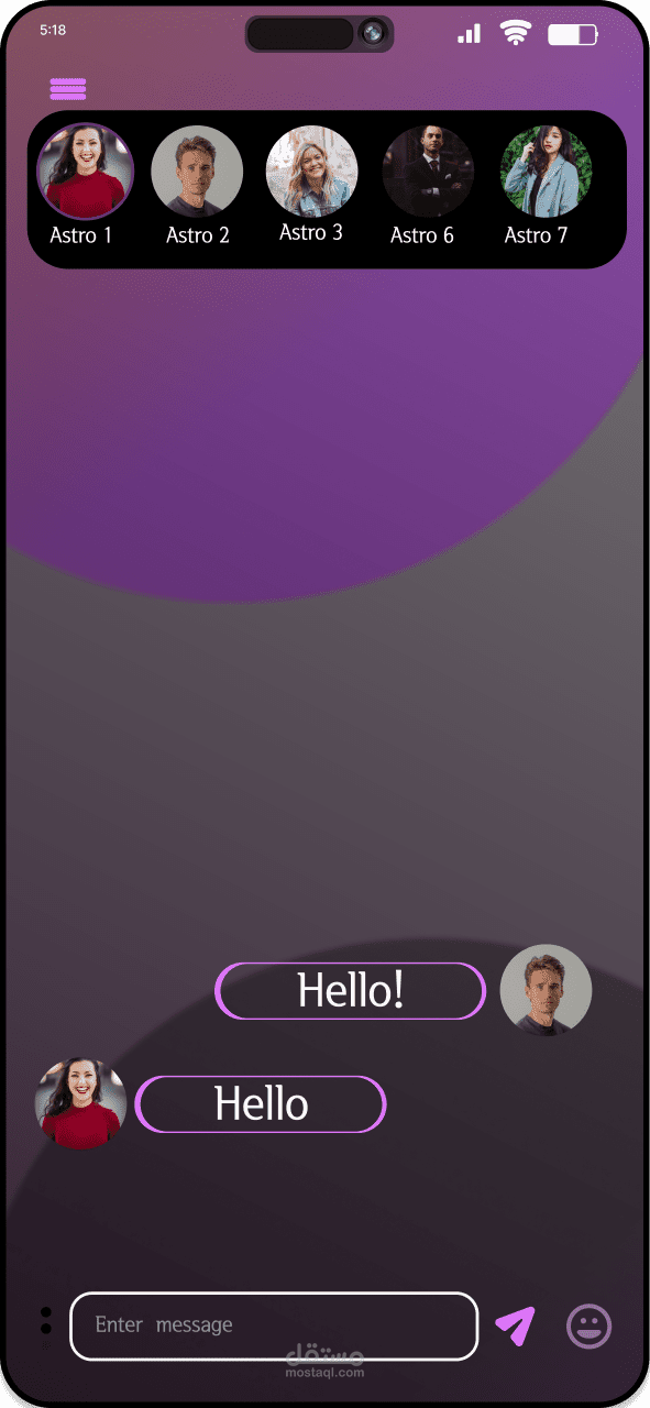 UI UX Apps Social media 14 pro max