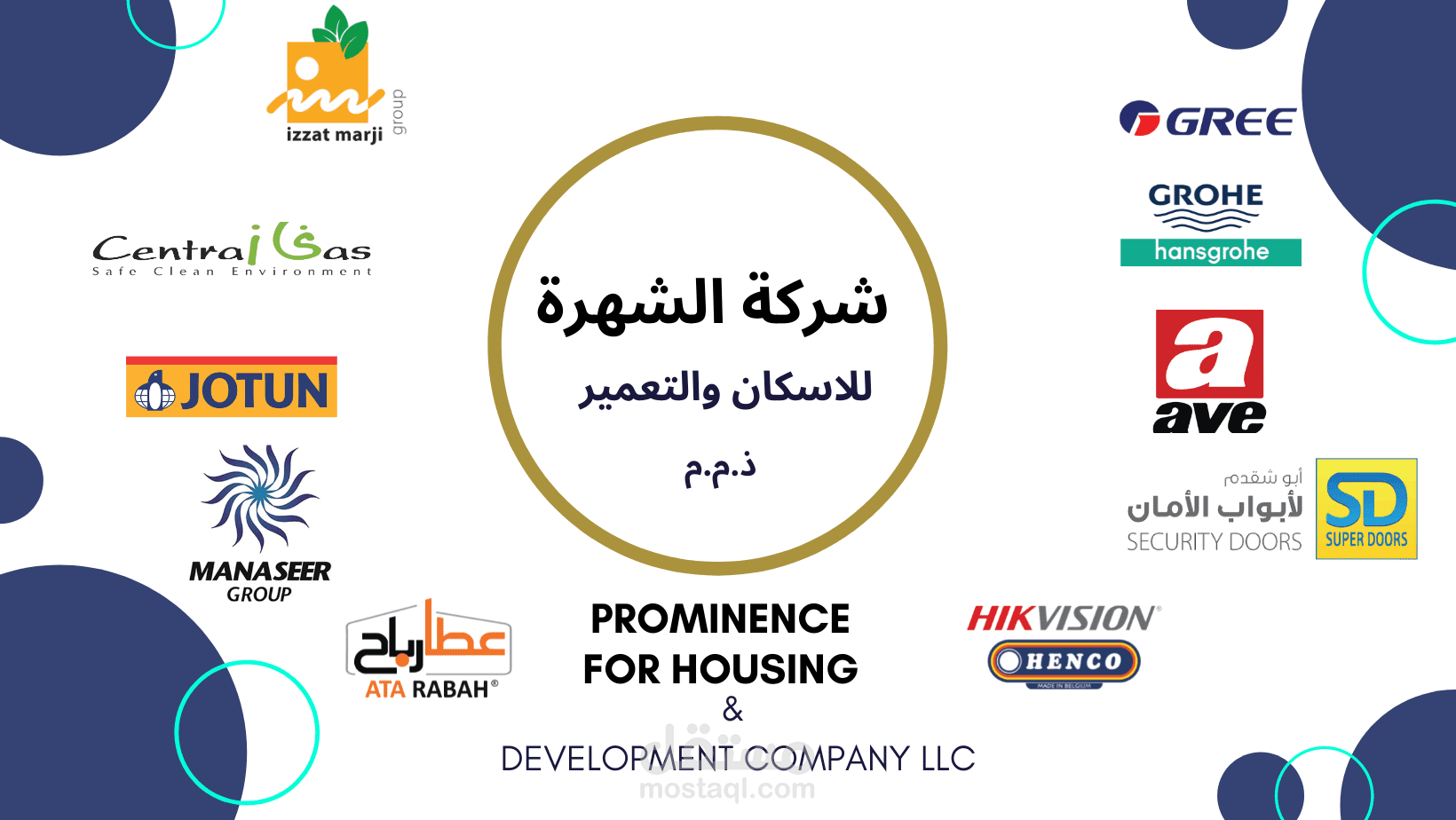 تصميم و كتابة محتوى احترافى لشركة الشهرة للأسكان والتعمير احد اكبر شركات التطوير العقارى بالمملكة الاردنية