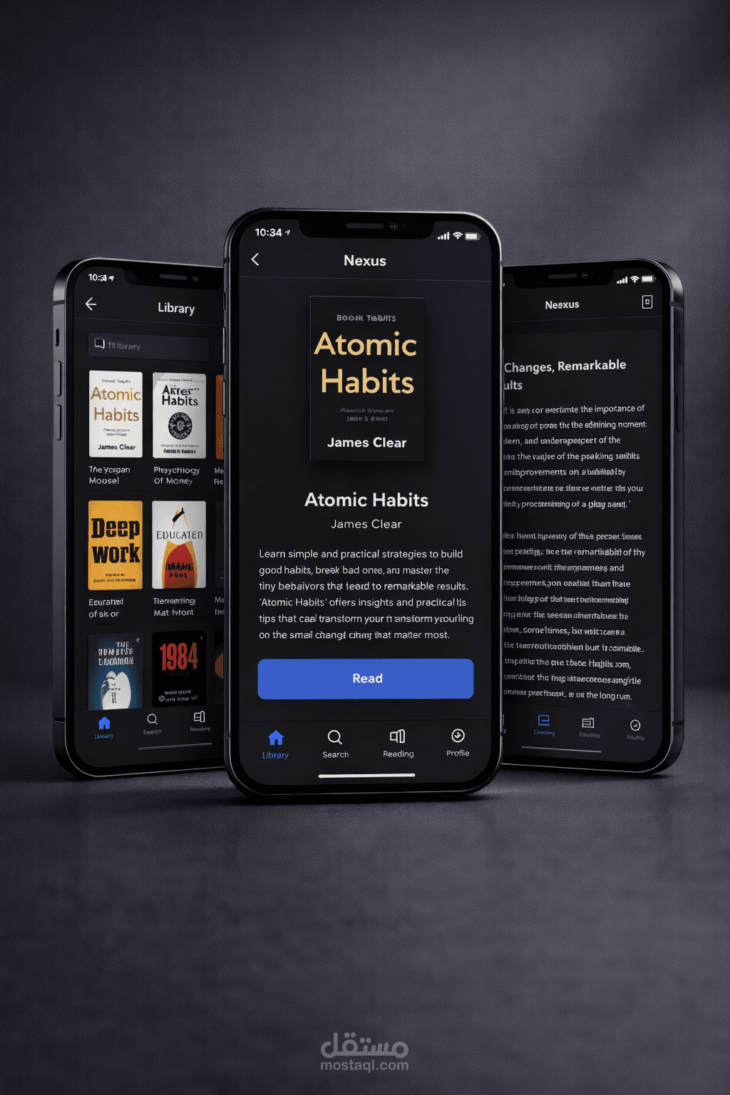 Nexus – تطبيق تصفّح وقراءة الكتب