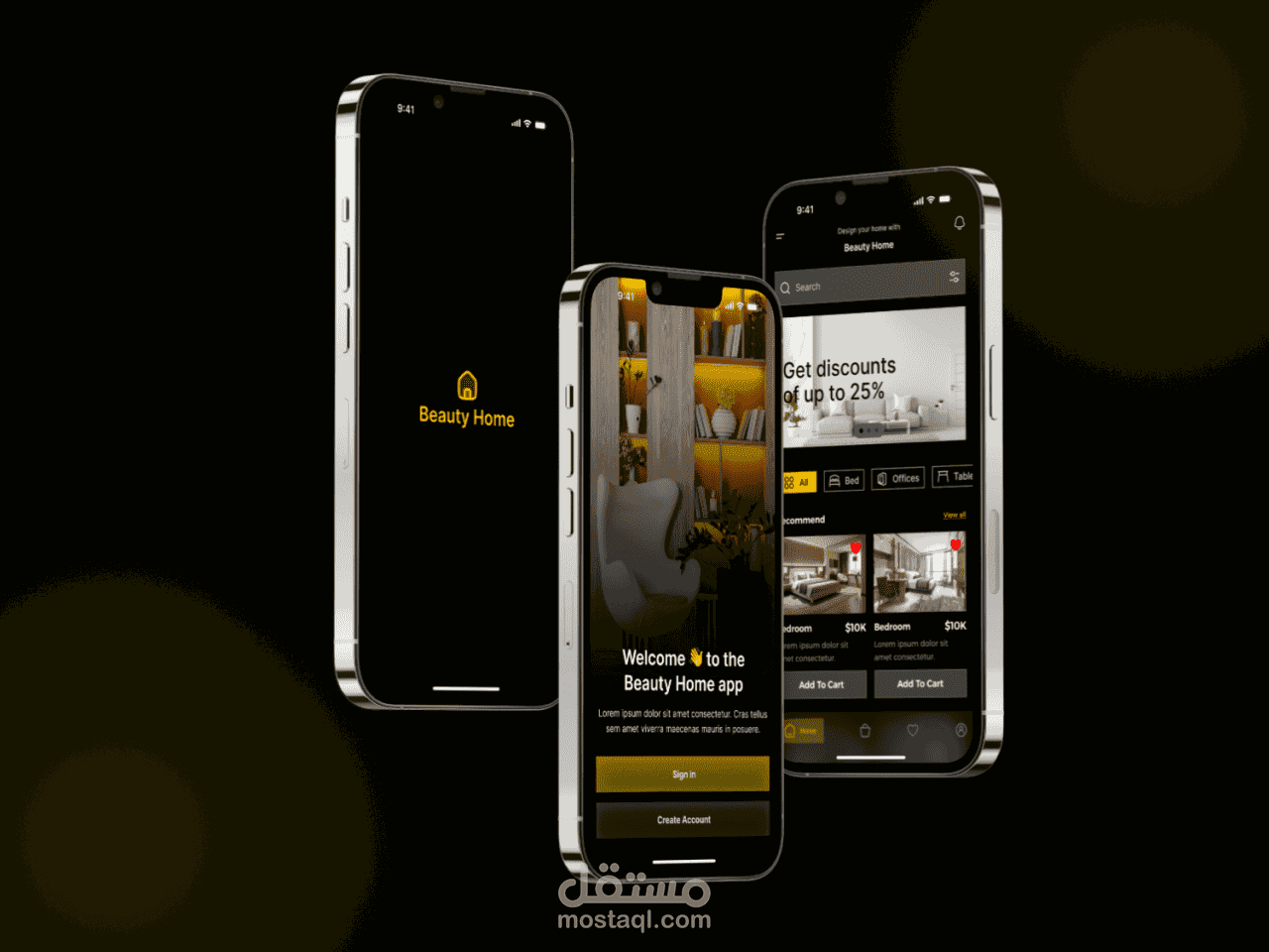 تصميم تطبيق Beauty Home