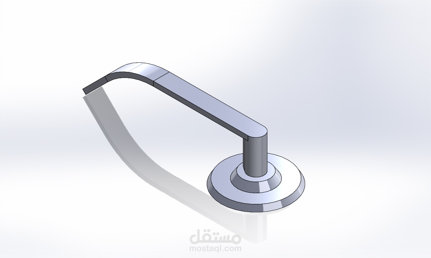 تصميم Door Handleببرنامج SOLIDWORKS