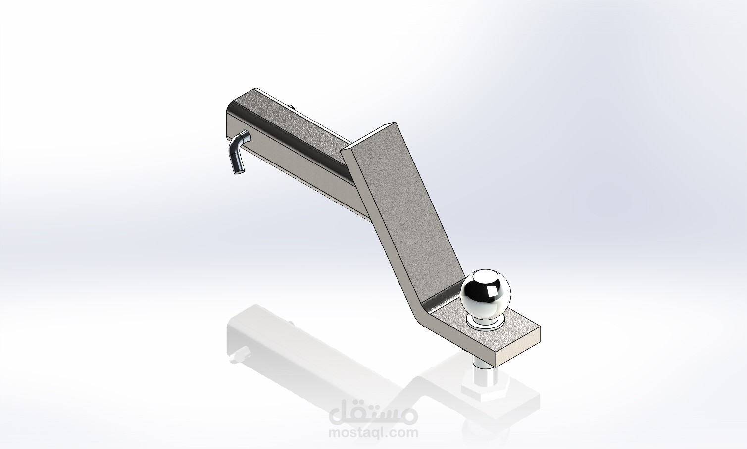 تصميم Trailer Hitch ببرنامج SOLIDWORKS