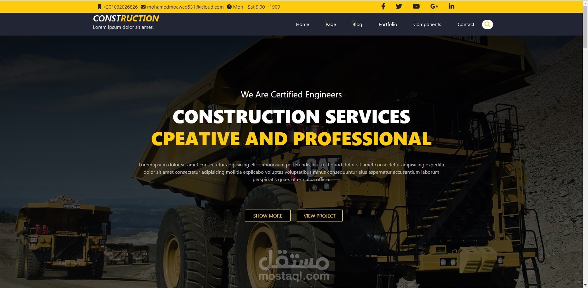 CONSTRUCTION WebSite