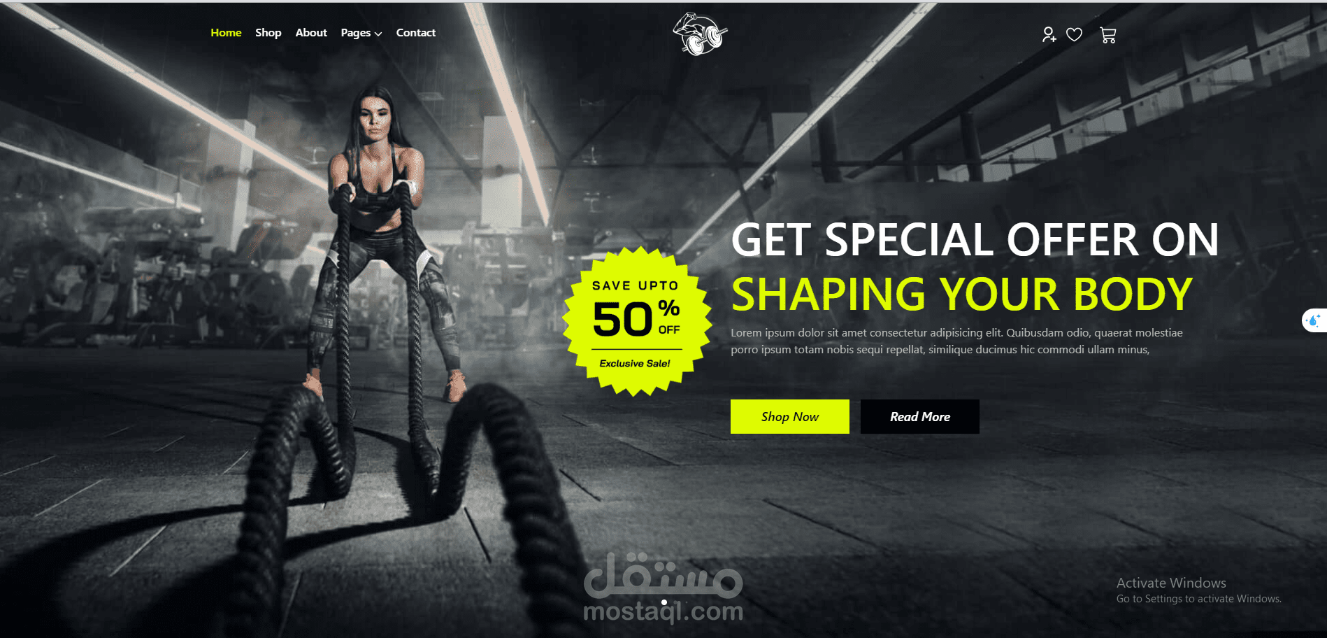 Fitness eCommerce