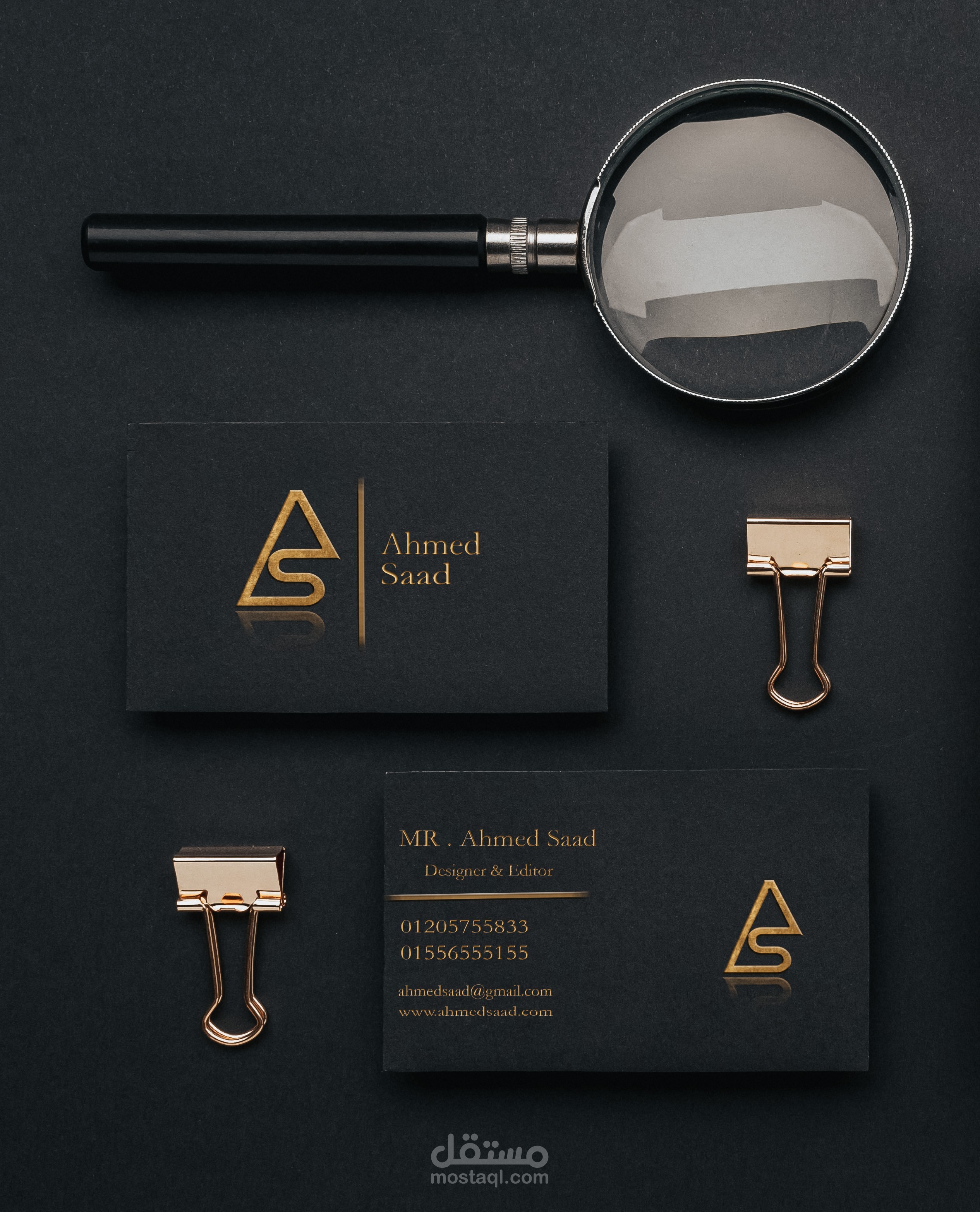 Business card for editor