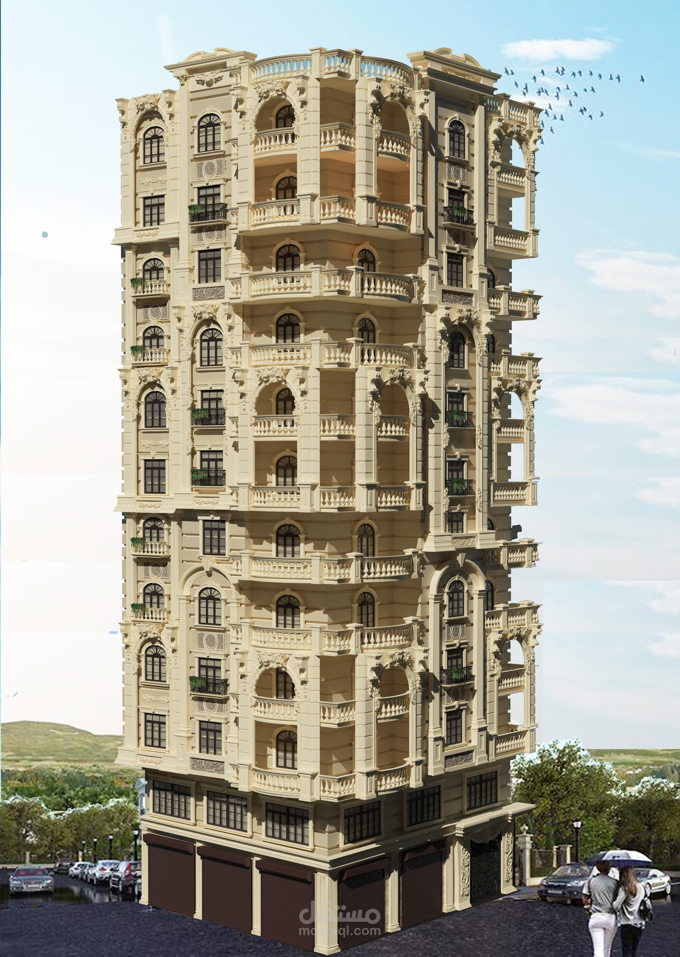 تصميم واجهه كلاسيك