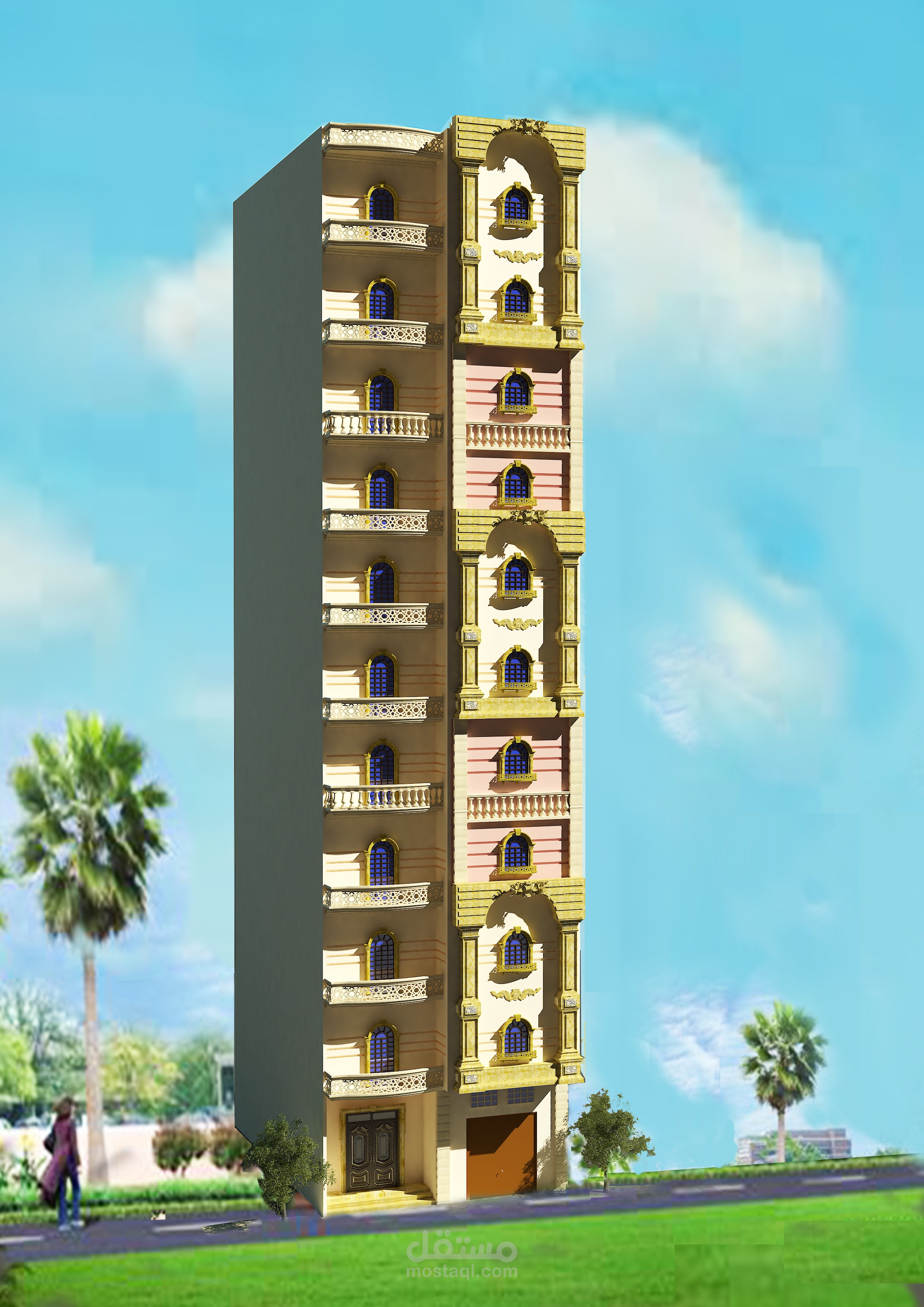 تصميم واجهه كلاسيك