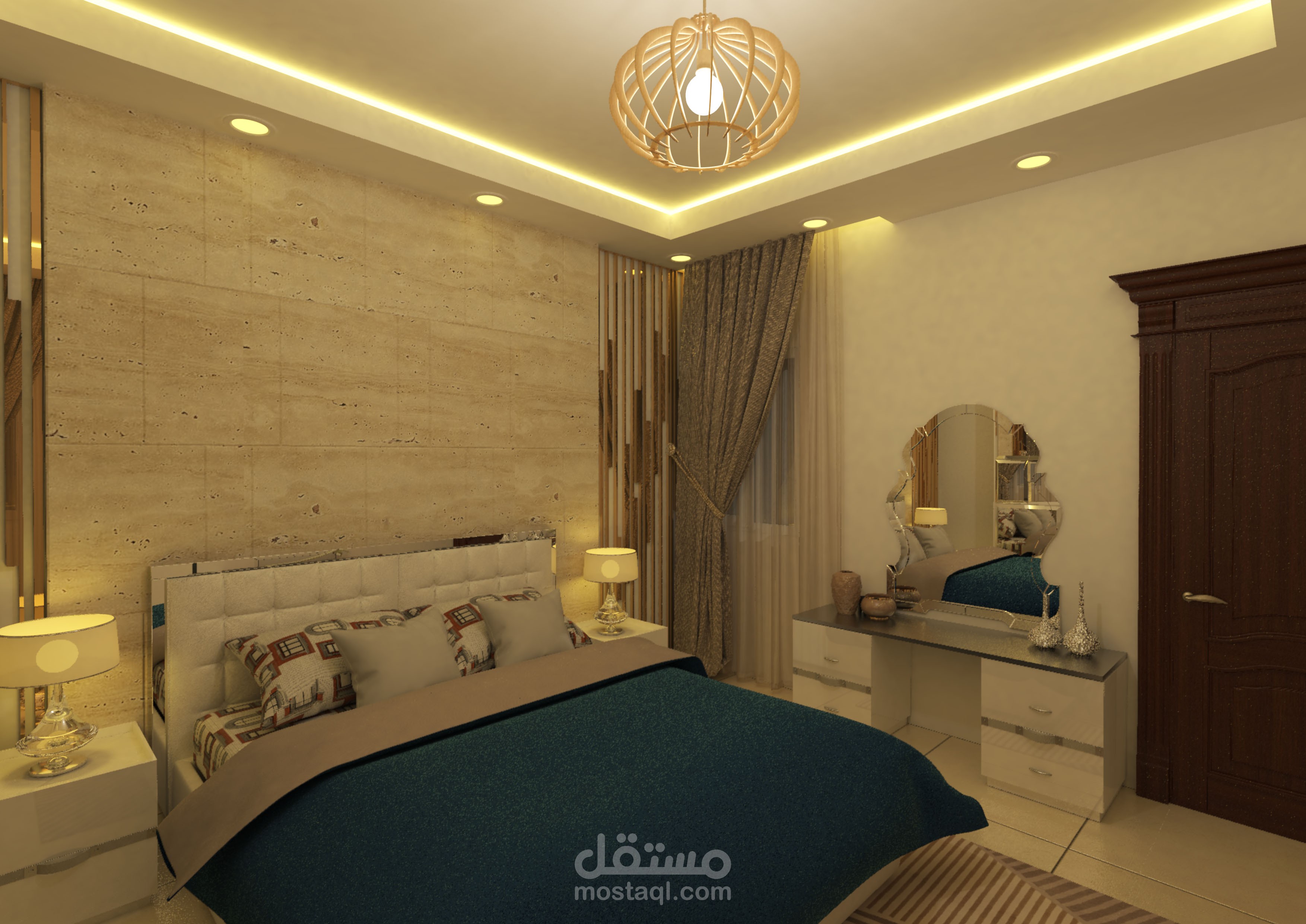 تصميم غرفة نوم رئيسية