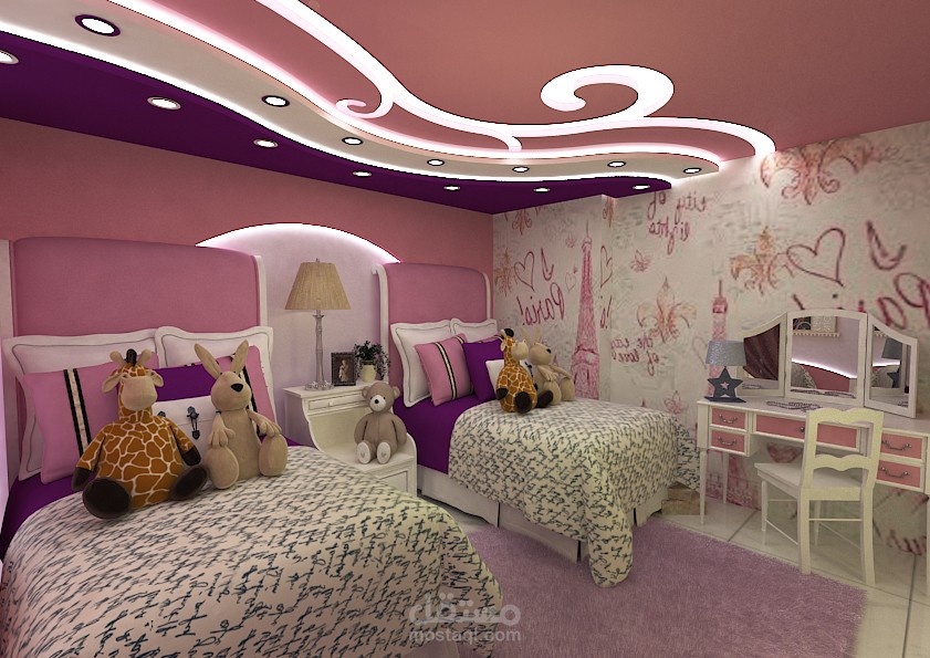 تصميم غرفة نوم اطفال