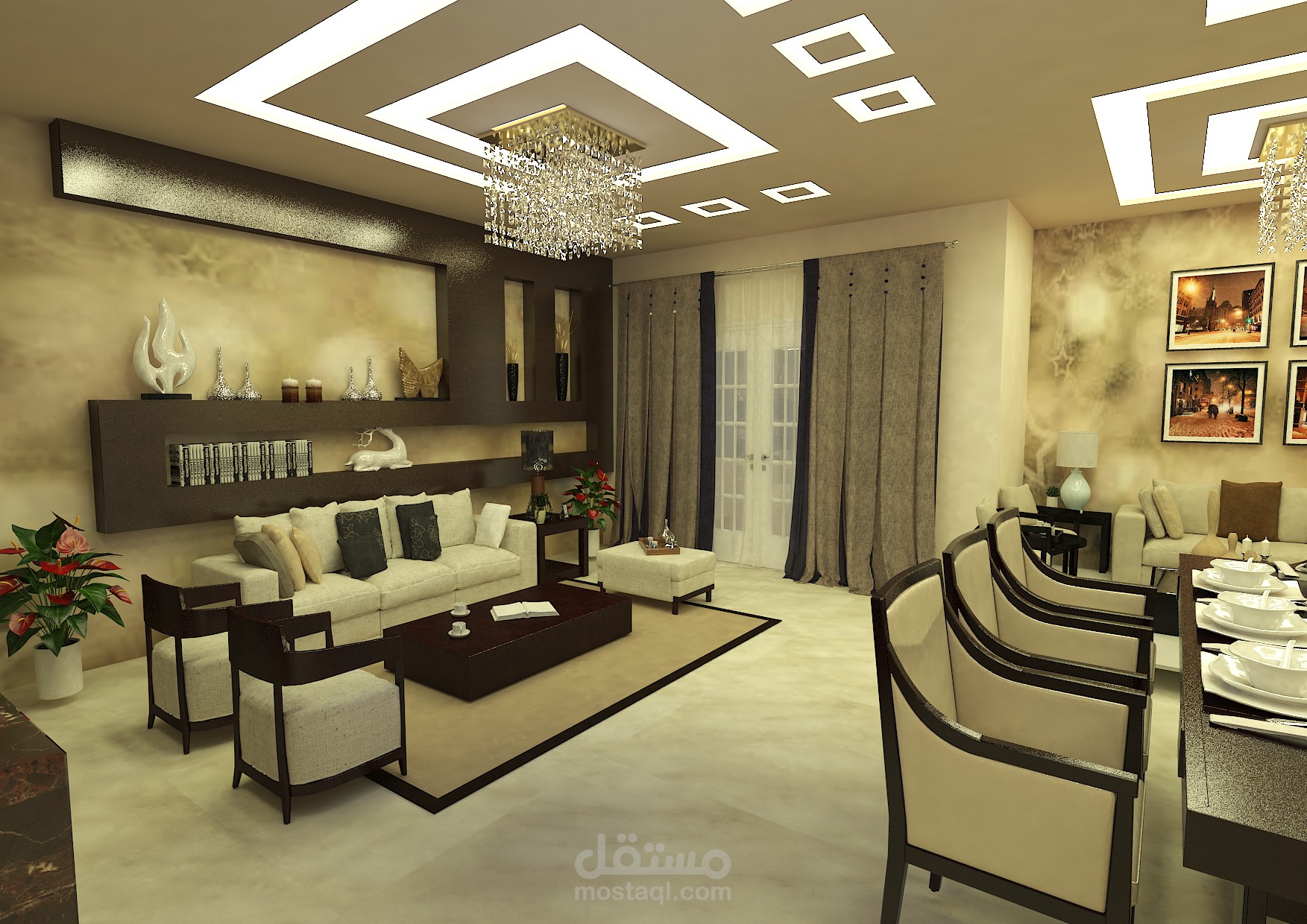 تصميم ريسبشن مودرن