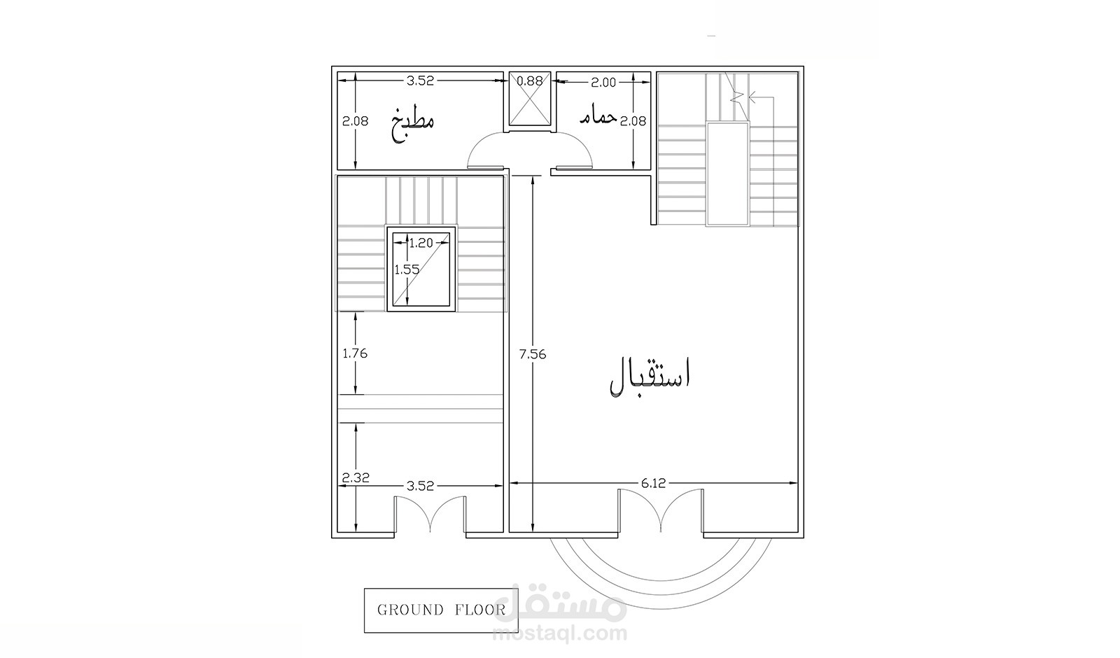 تصميم شقة اوتوكاد