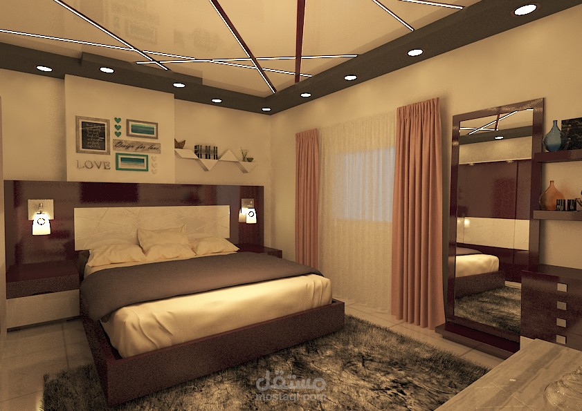 تصميم غرفة نوم رئيسية