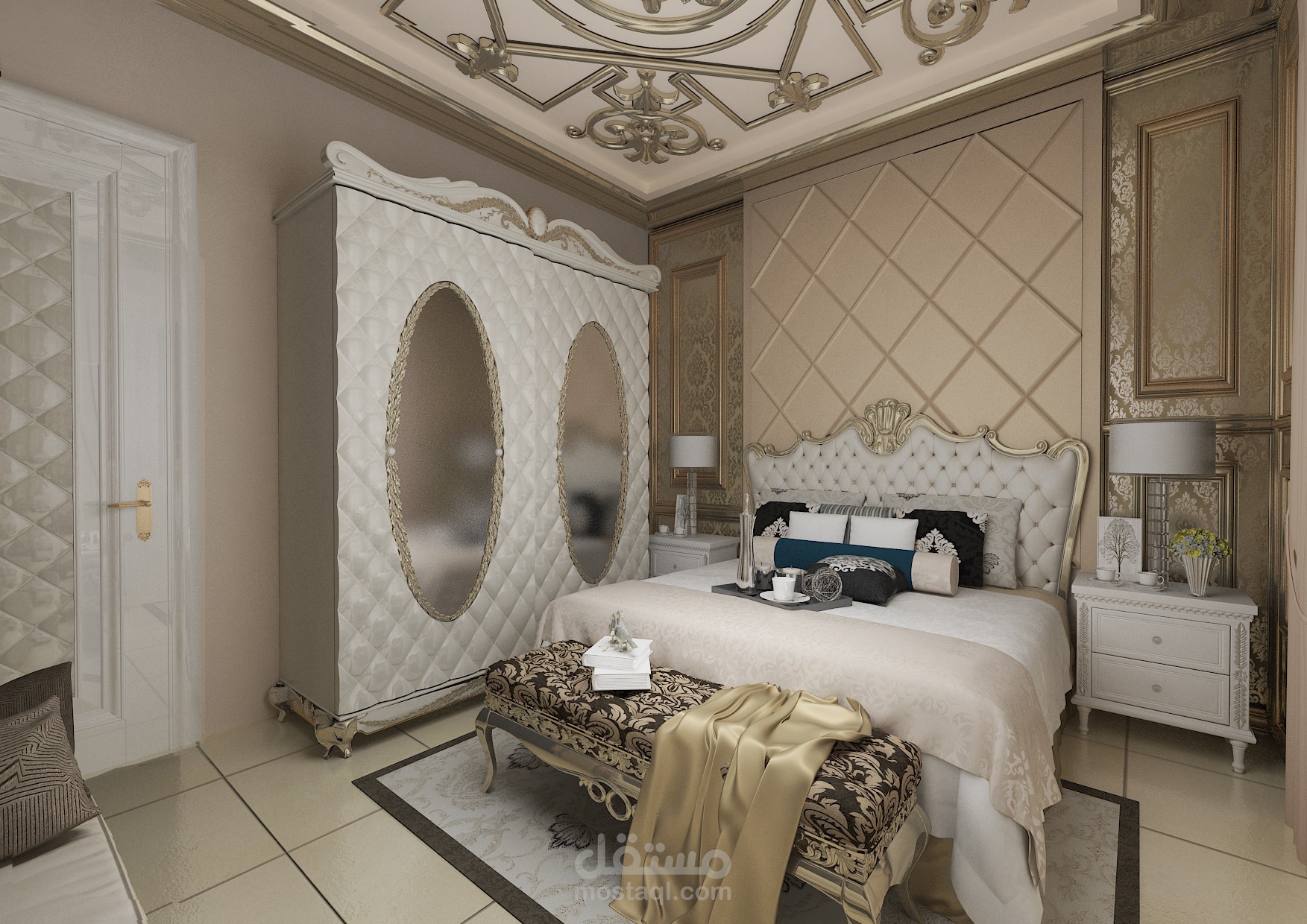 تصميم غرفة نوم كلاسيك