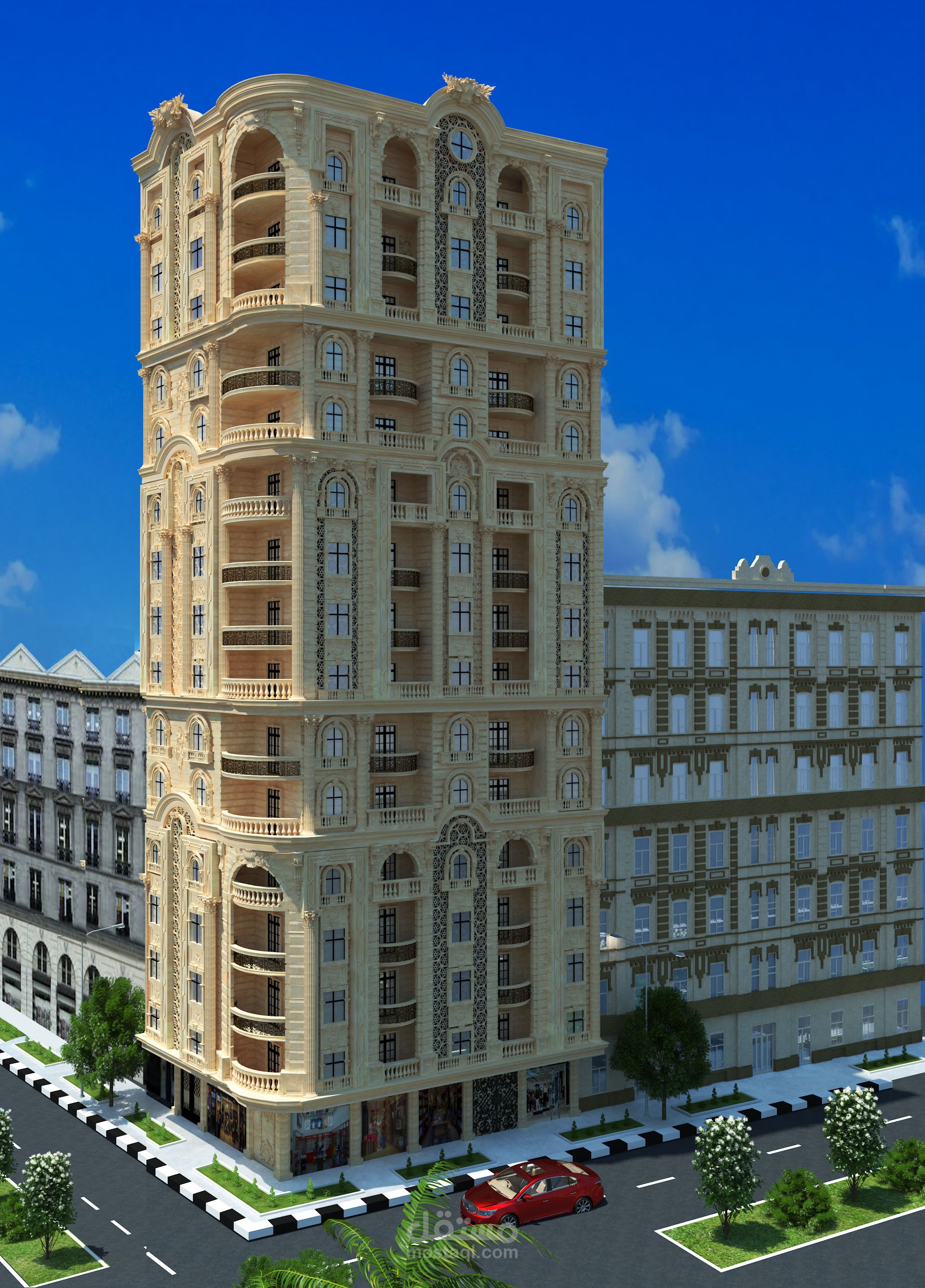 تصميم واجهه كلاسيك