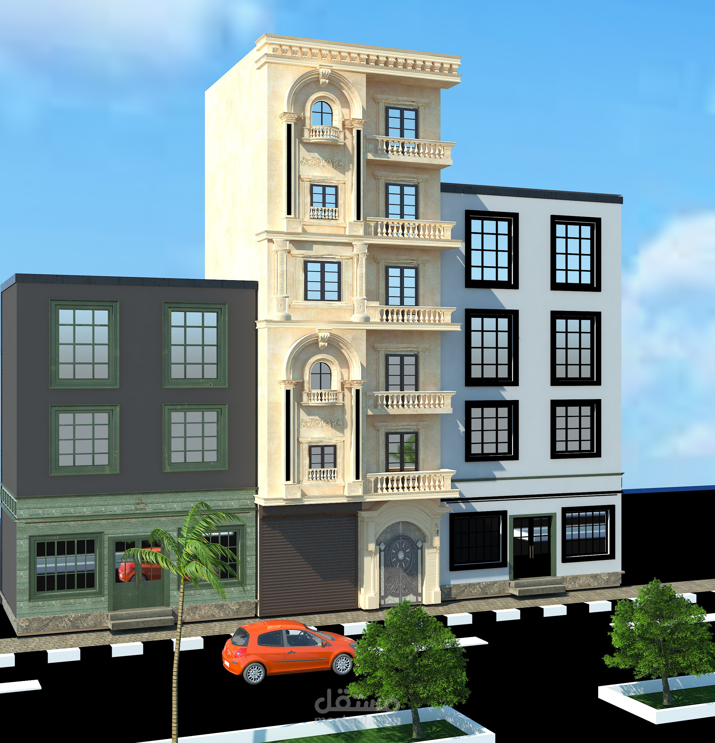 تصميم واجهه كلاسيك