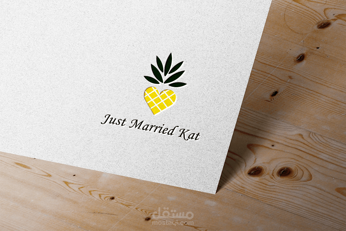 تصميم شعار-شركة Just Married Kat -تنظيم حفلات الزفاف