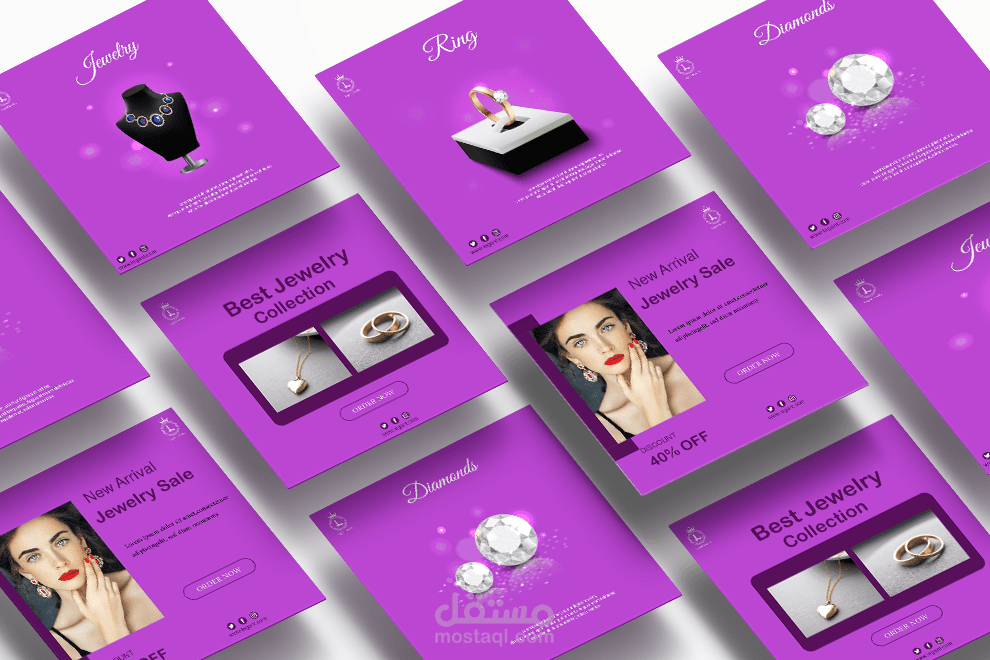 تصاميم سوشيال ميديا-Legant Jewelry-للمجوهرات
