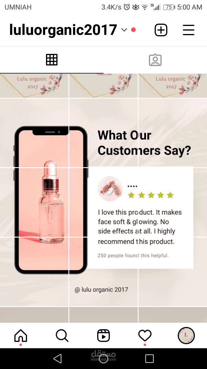 ادارة صفحة الانستغرام