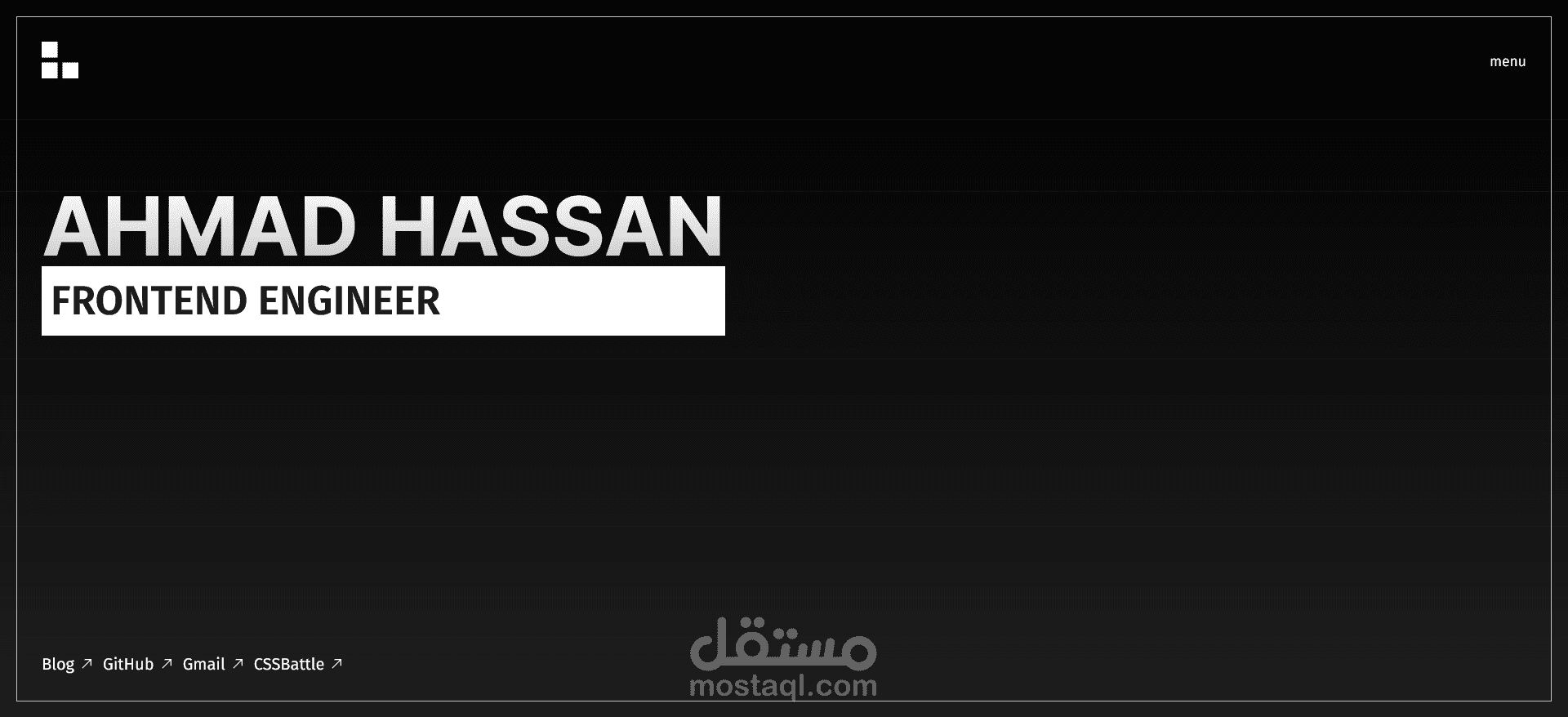 (incomplete) Portfolio website