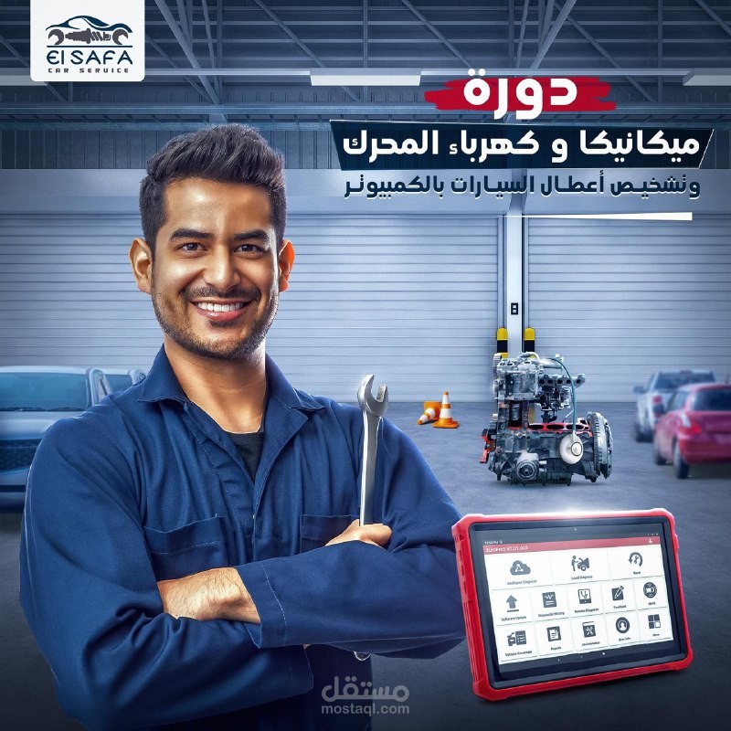 تصميم دورة ميكانيكا وكهربائي سيارات