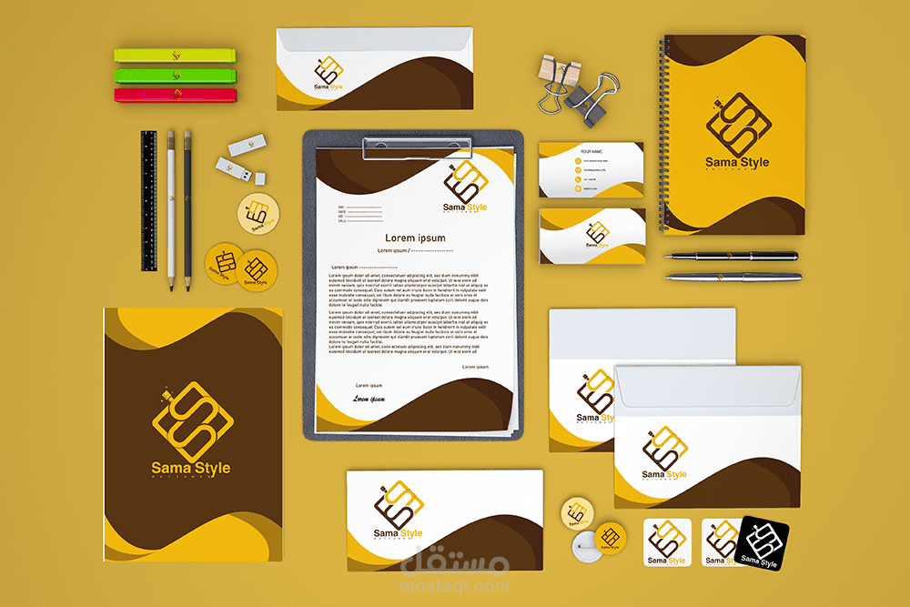 تصميم هوية بصرية لشركة عطور