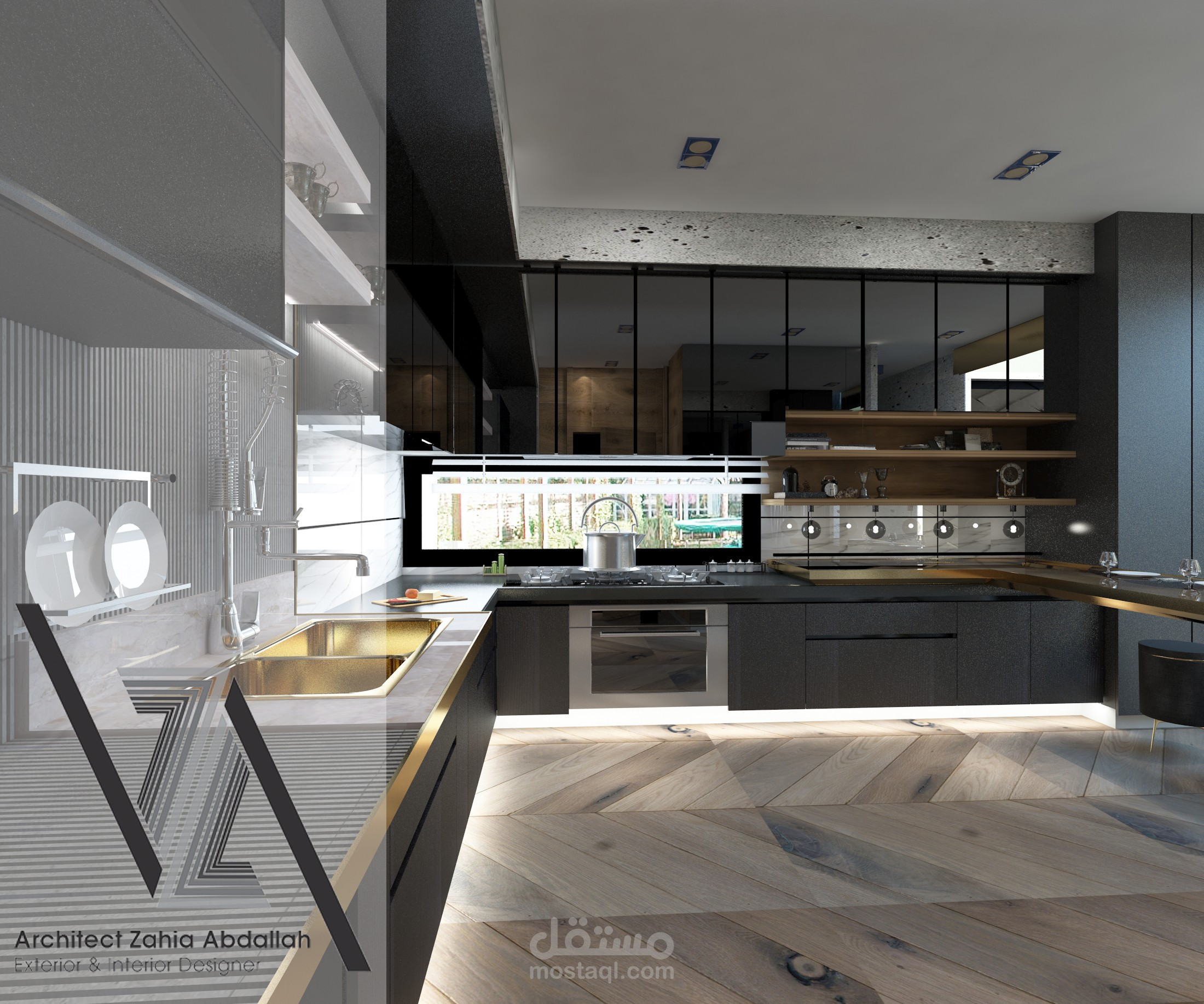 luxury living      تصميم داخلي لدوبليكس داخل مبنى سكني