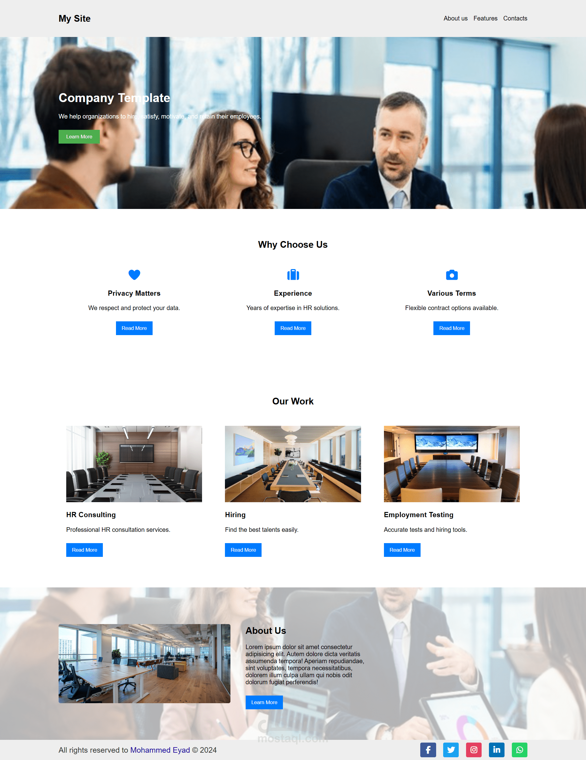 Responsive Landing Page Development