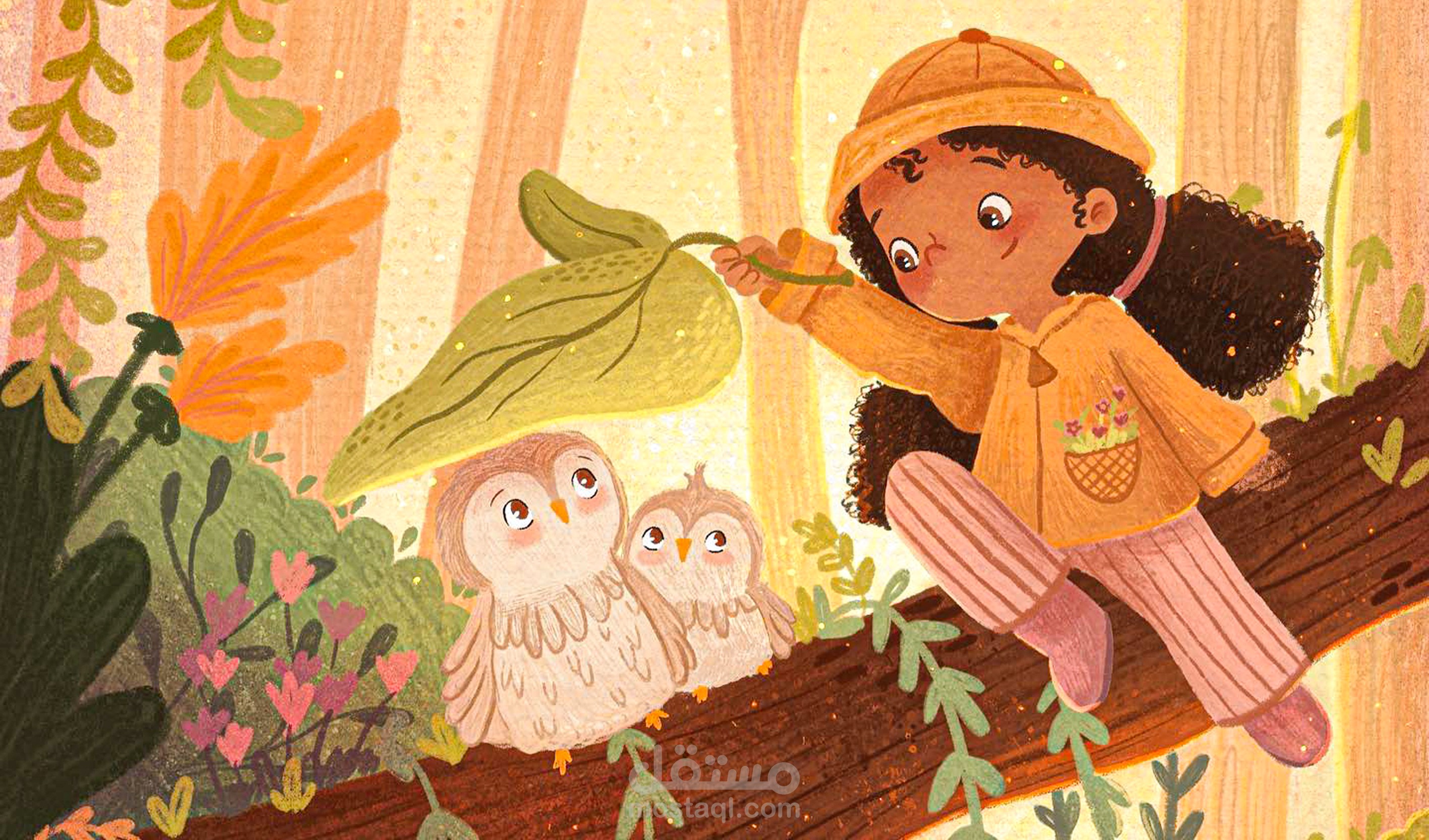 رسم قصص أطفال وشخصيات كرتونية