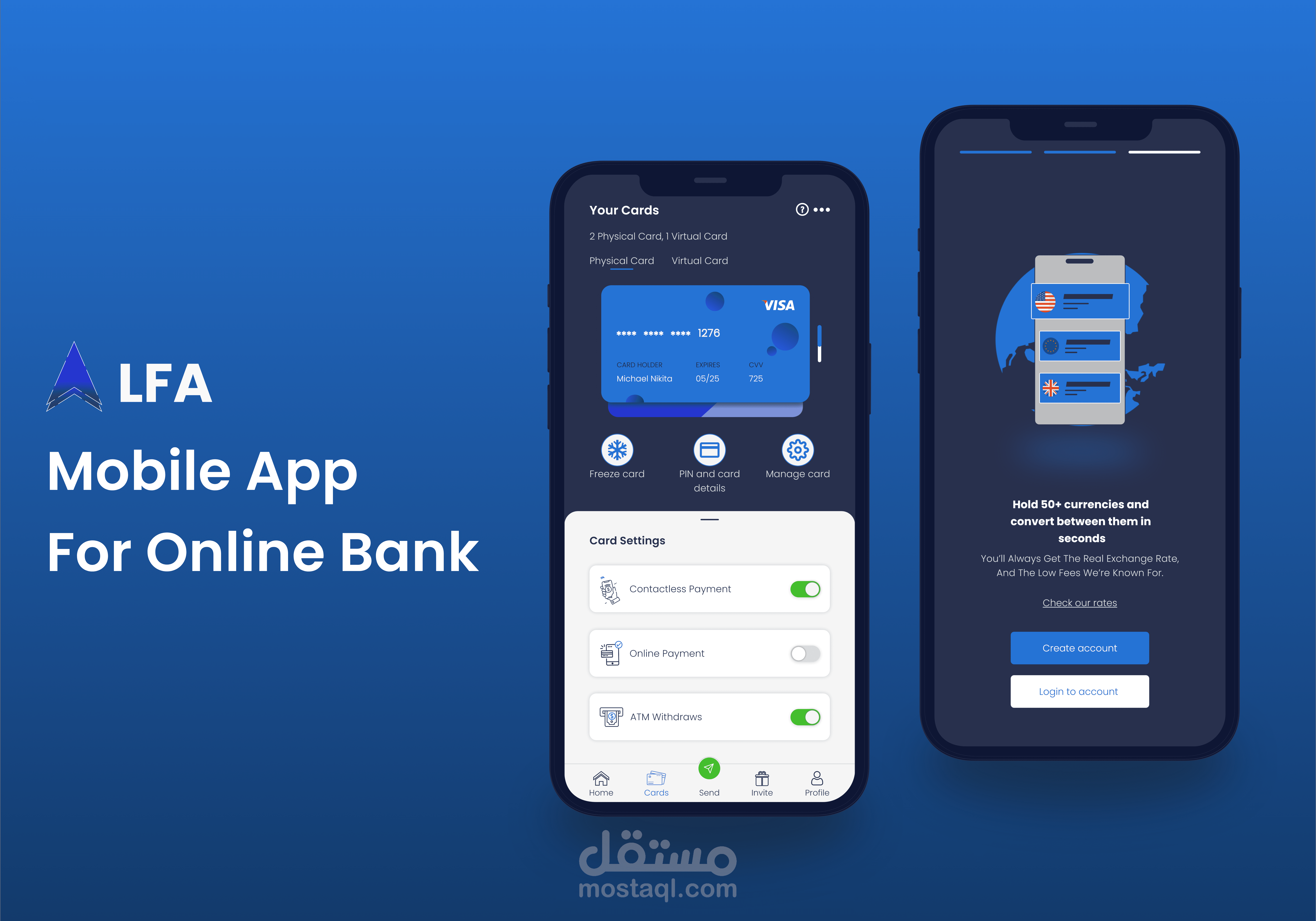 تطبيق موبايل بنكي