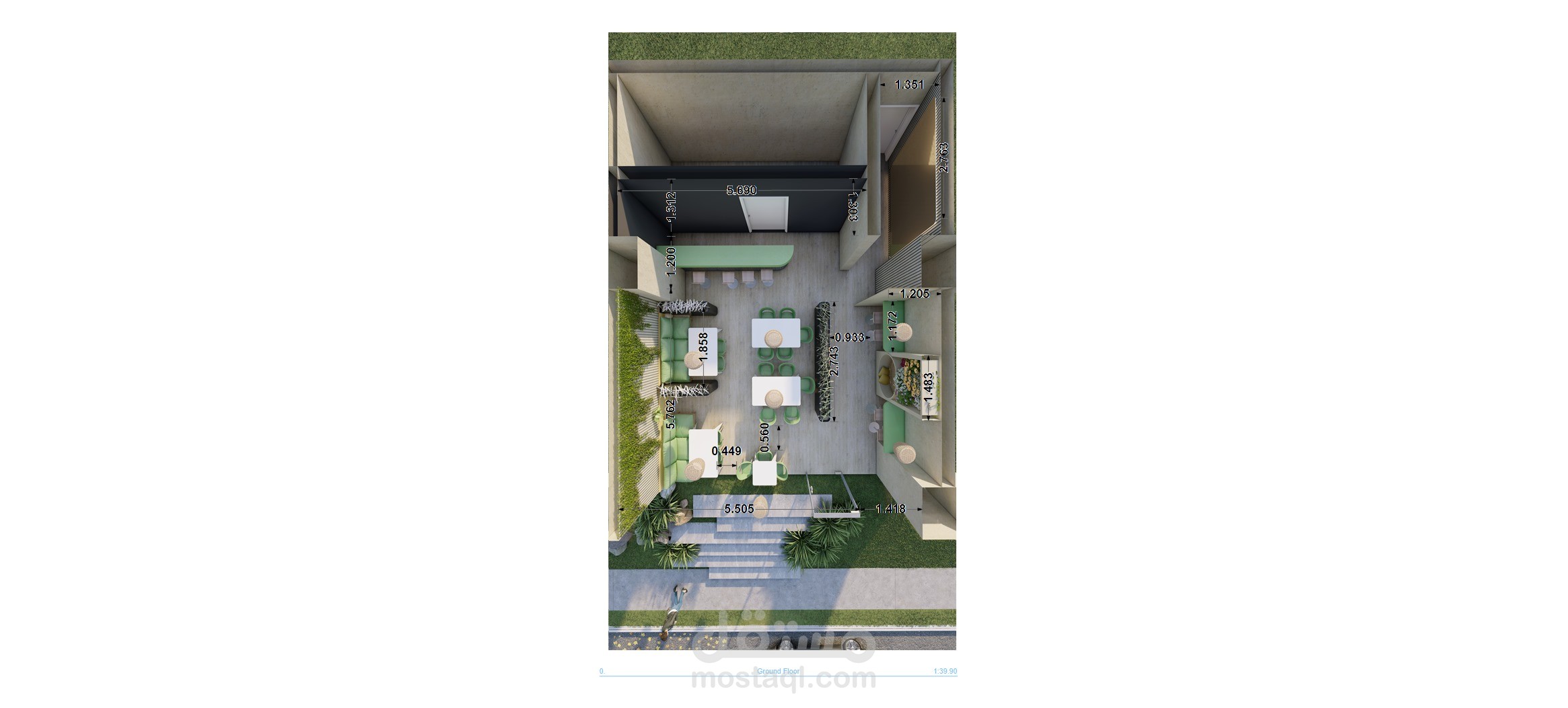 مقترح تصميم مطعم سوداني ب عجمان