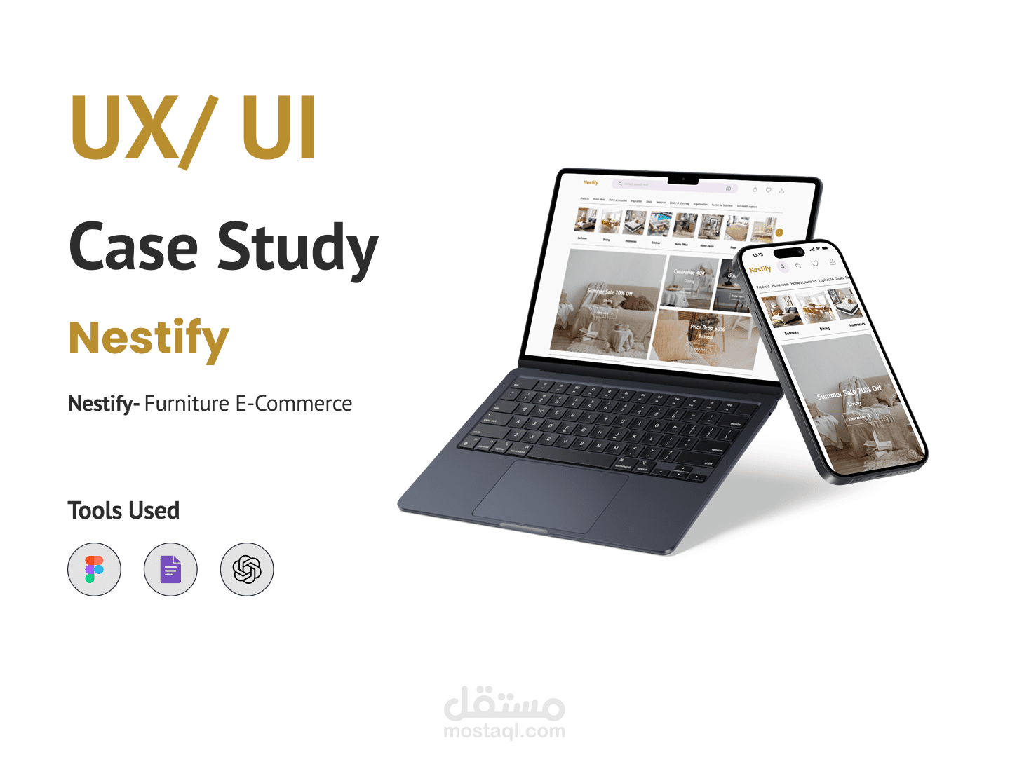 UI/UX Nestify Case Study| Furniture E-commerce Web App