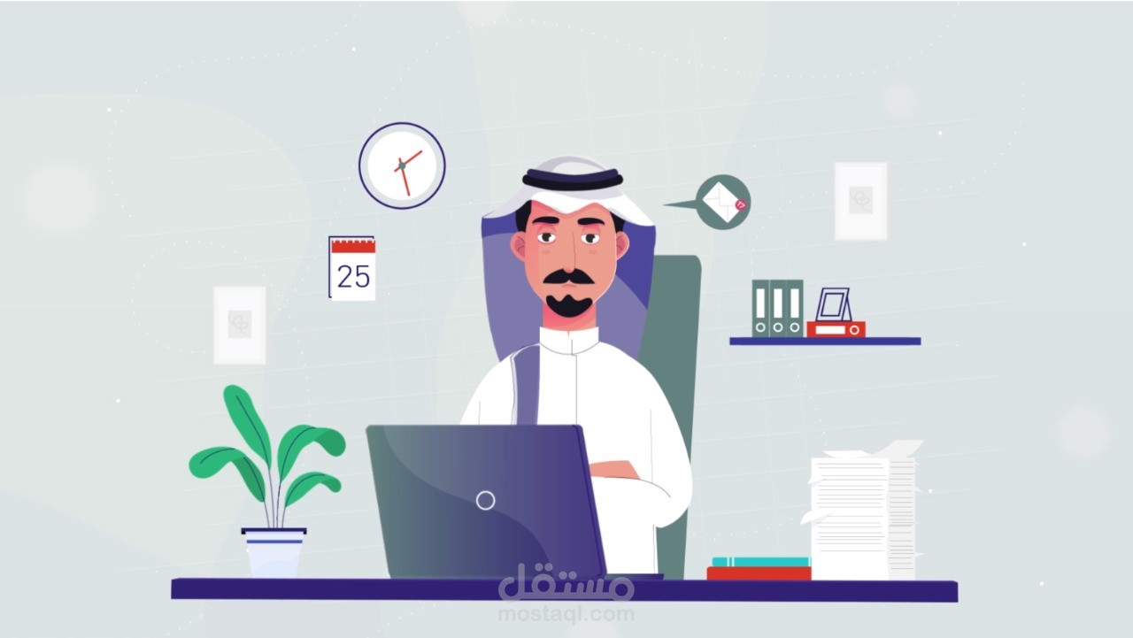 موشن جرافيك احترافي لمنصة اسهل للاتصالات وتقنية المعلومات