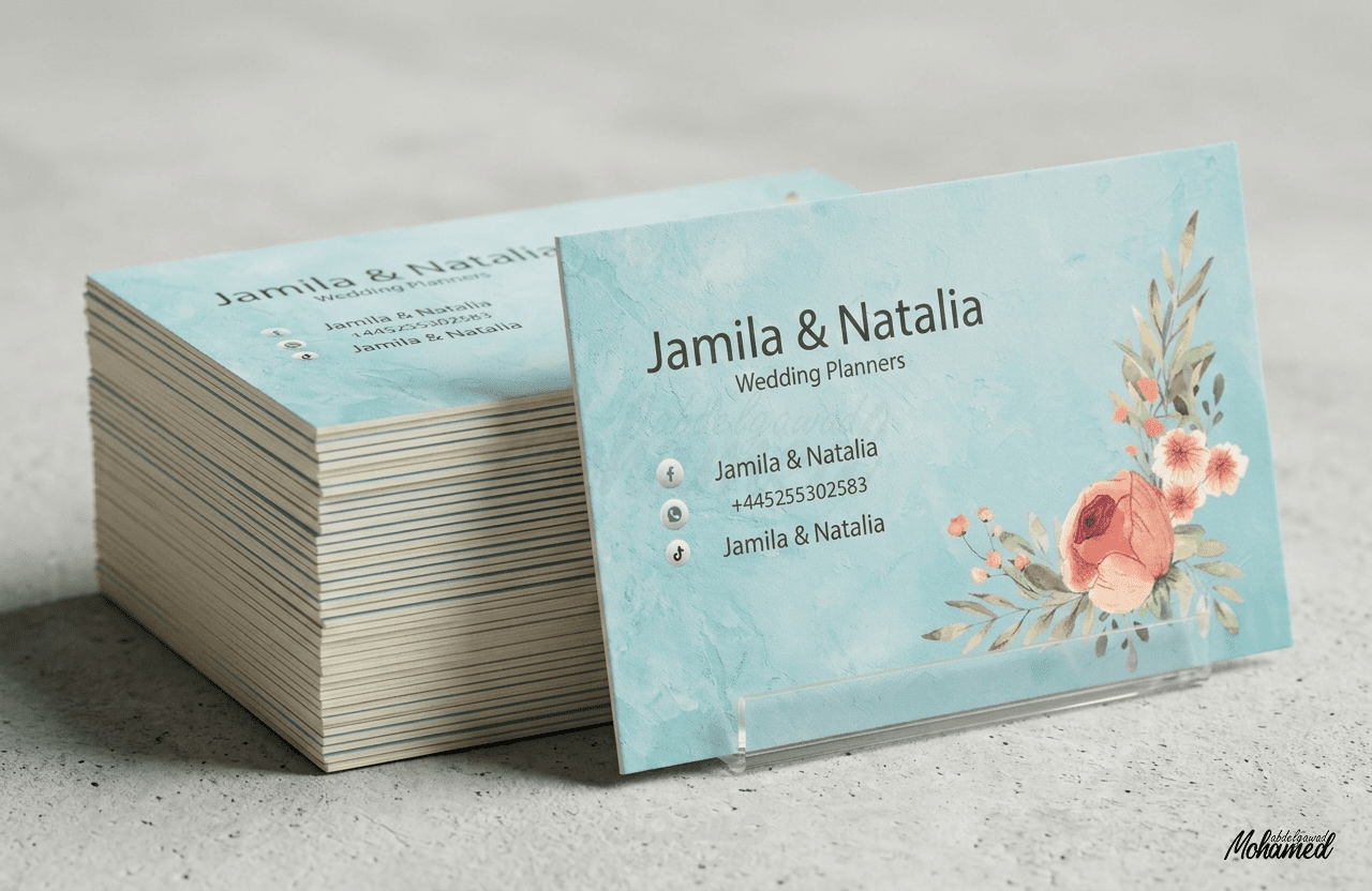 تصميم كارت بزنس كارد احترافي