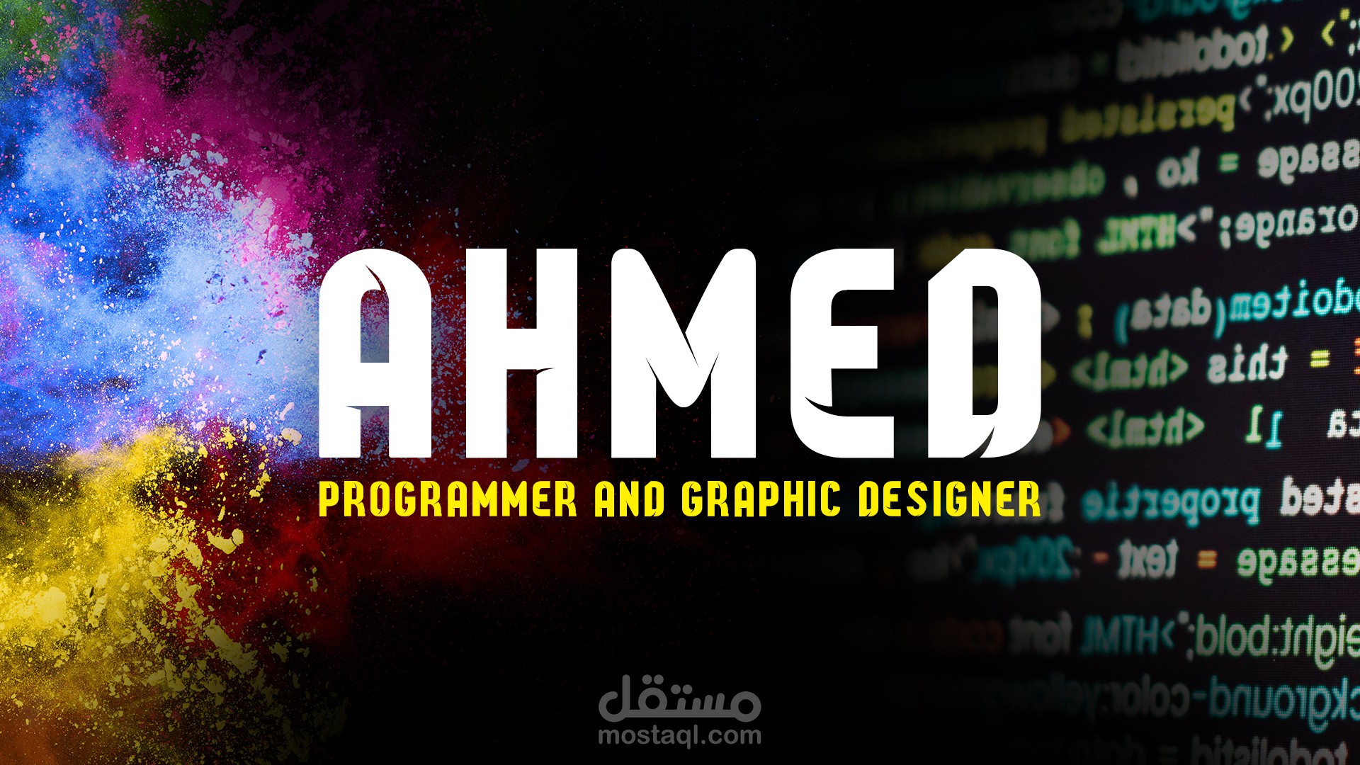 تصميم لواجهة موقع شخصي