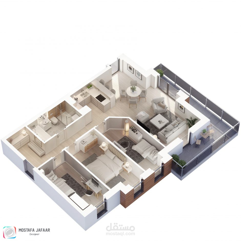 3D PLAN - FLAT