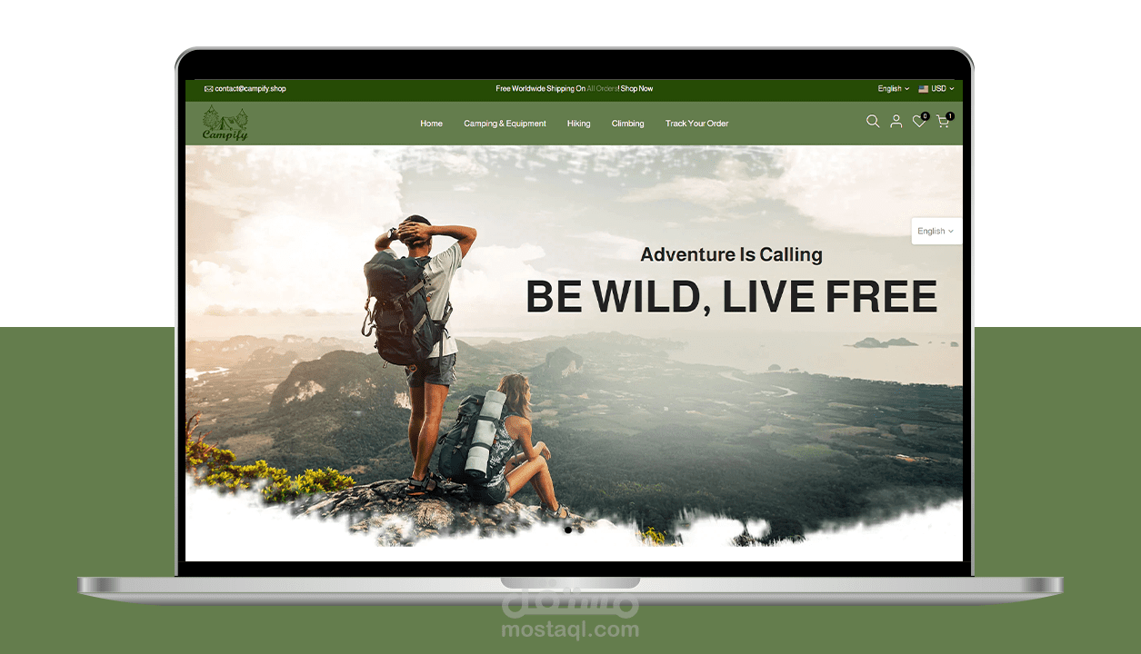 إنشاء متجر دروبشيبينغ على منصة شوبيفاي Shopify يختص ببيع معدات التخييم