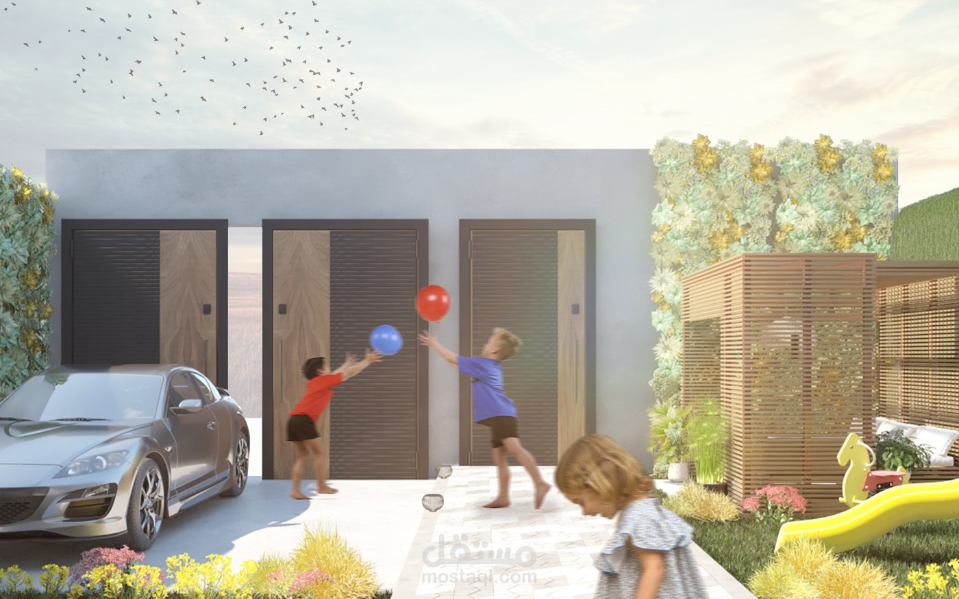 تصميم حديقة منزل