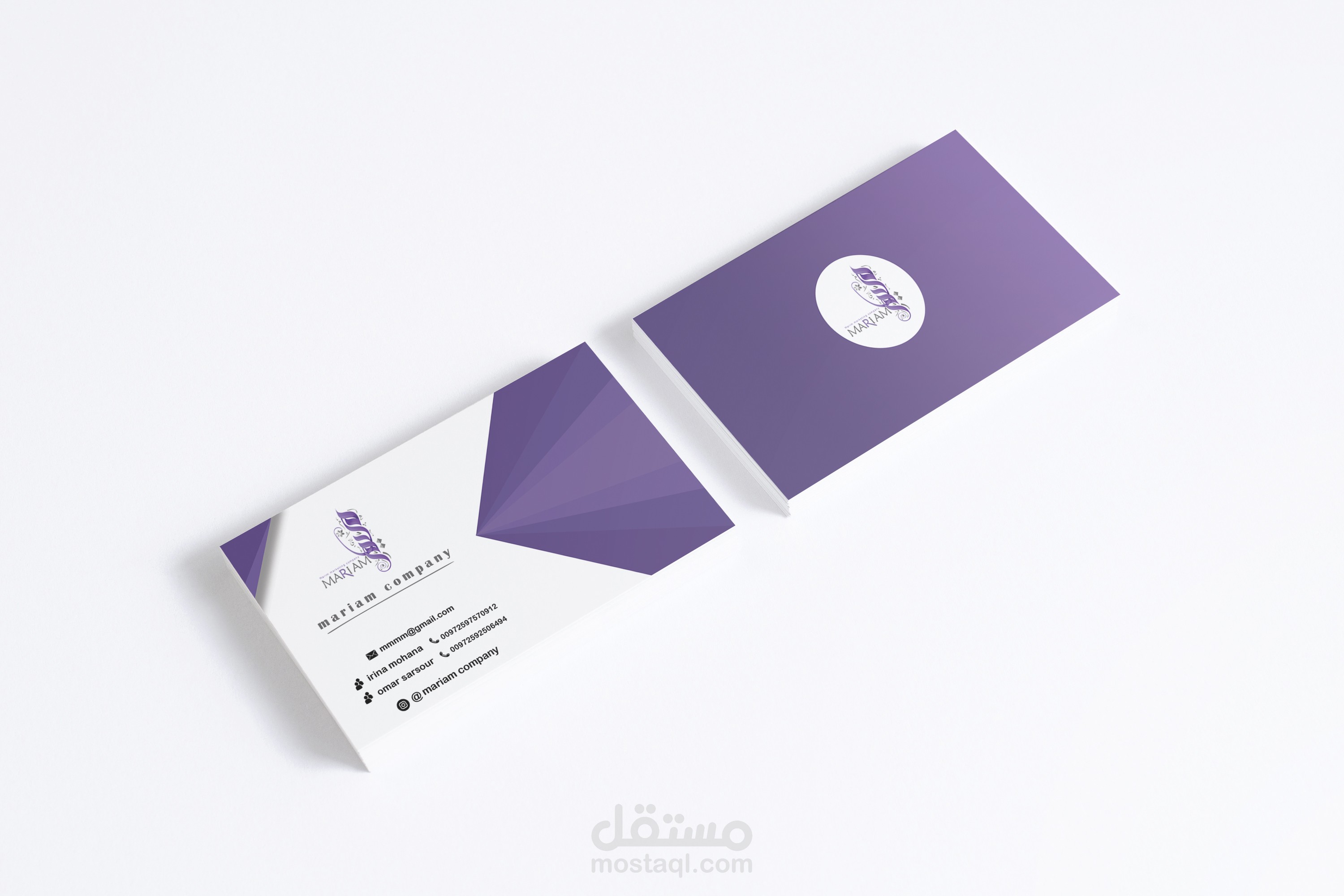 تصميم business card احترافي