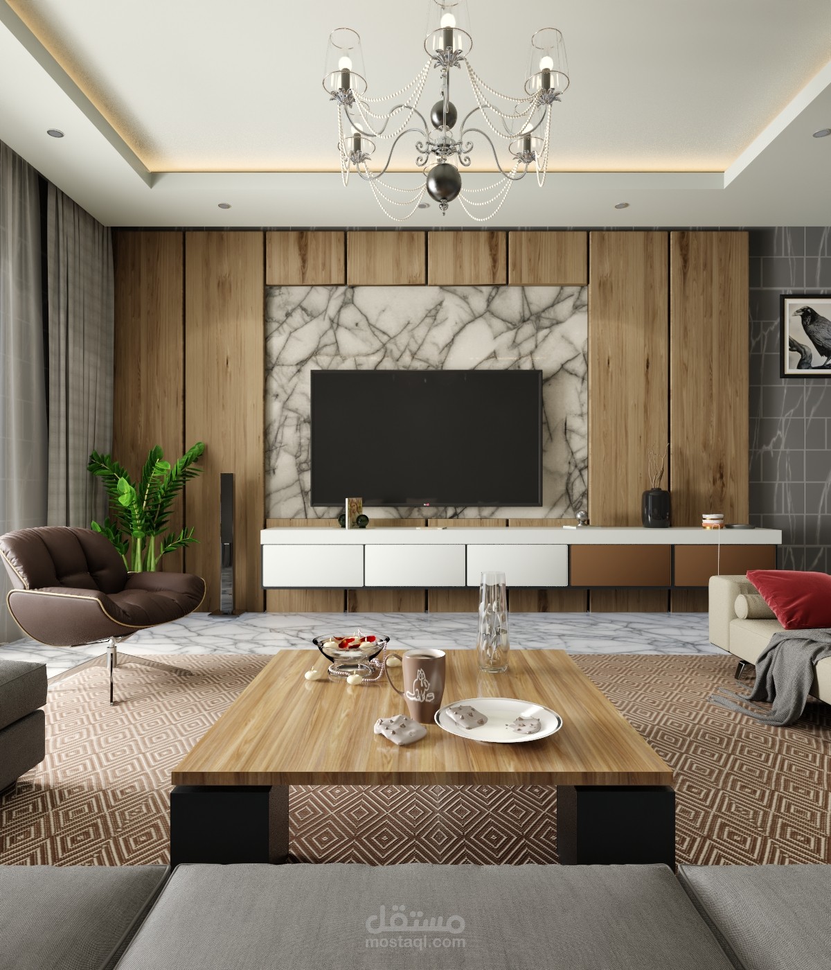 تصميم غرفة معيشة