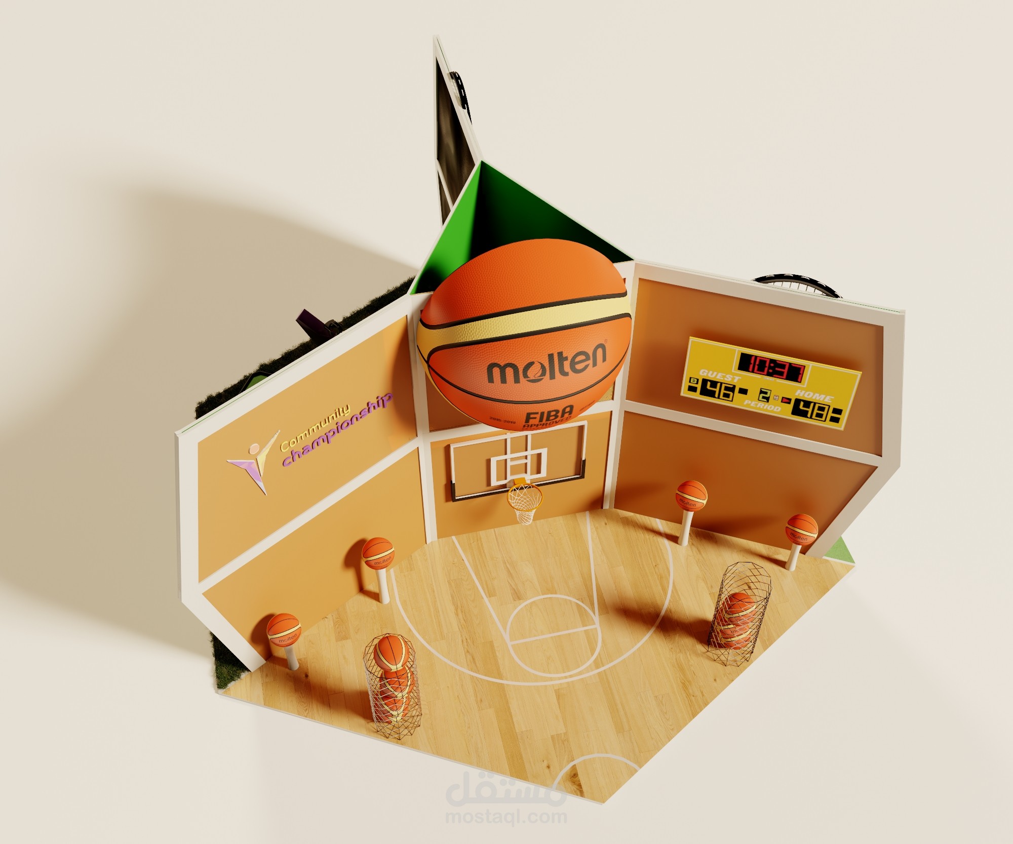 تصميم بوثين للالعاب الرياضية