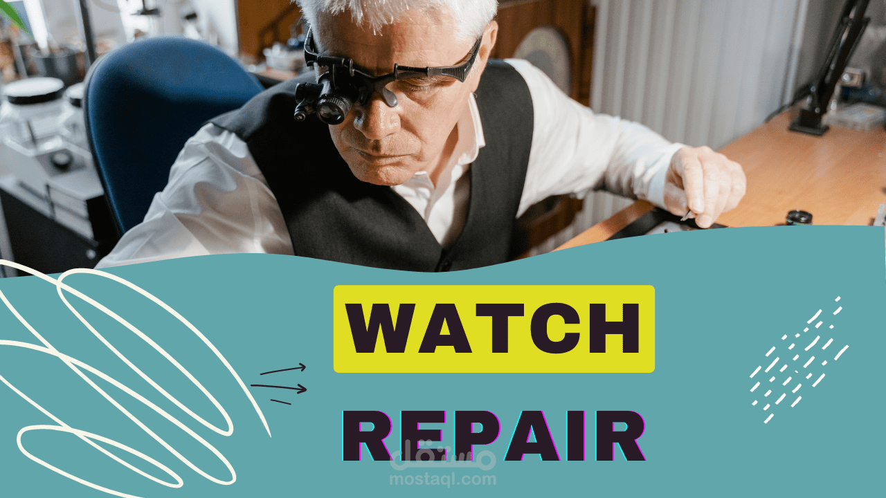 Watch repair company advertisement
