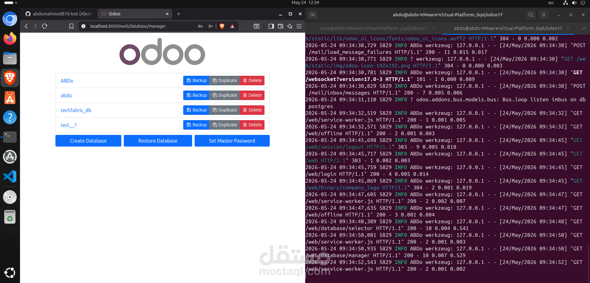 عداد وتهيئة بيئة عمل متكاملة لنظام Odoo ERP على سيرفر Linux (Ubuntu)