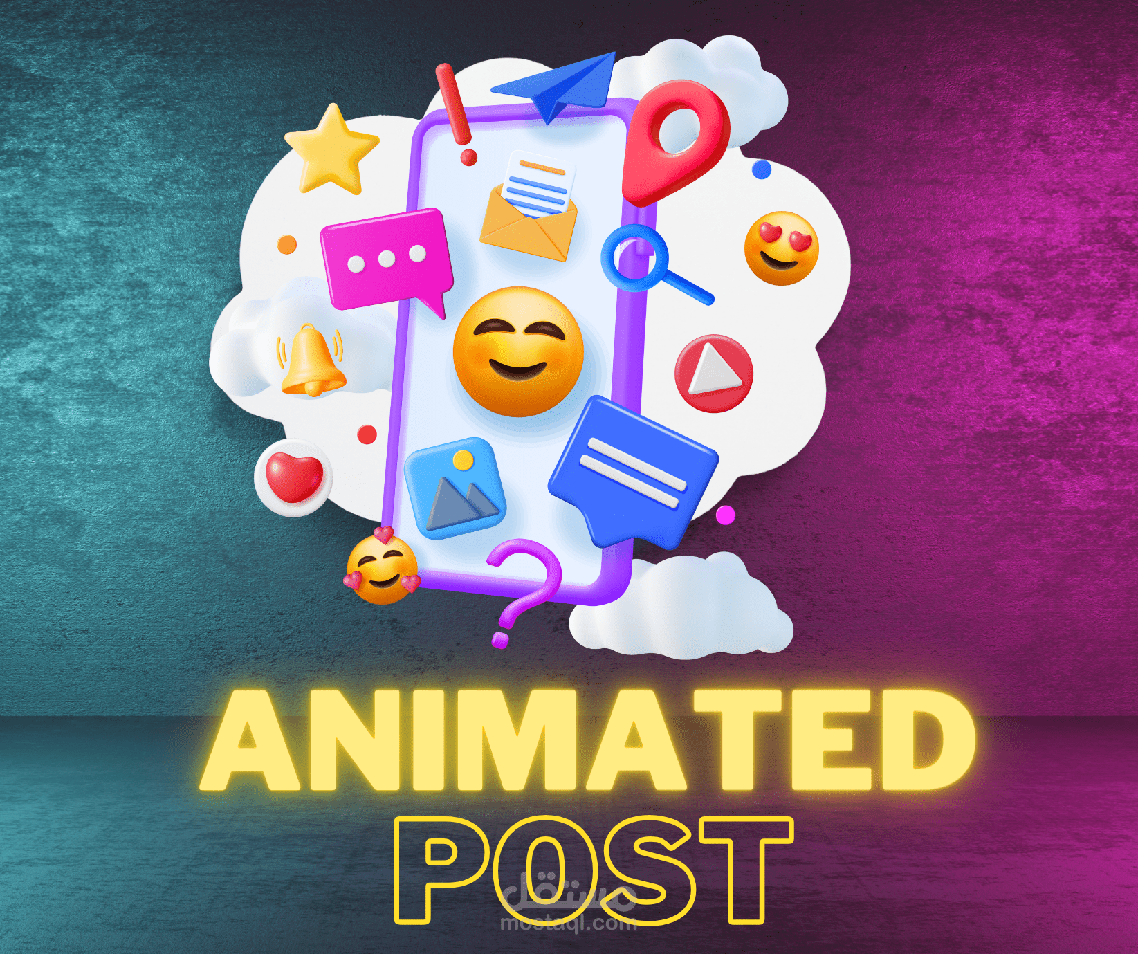 تصميمات احترافية متحركة  ( فيسبوك و انستجرام و تيك. توك و سناب شات)