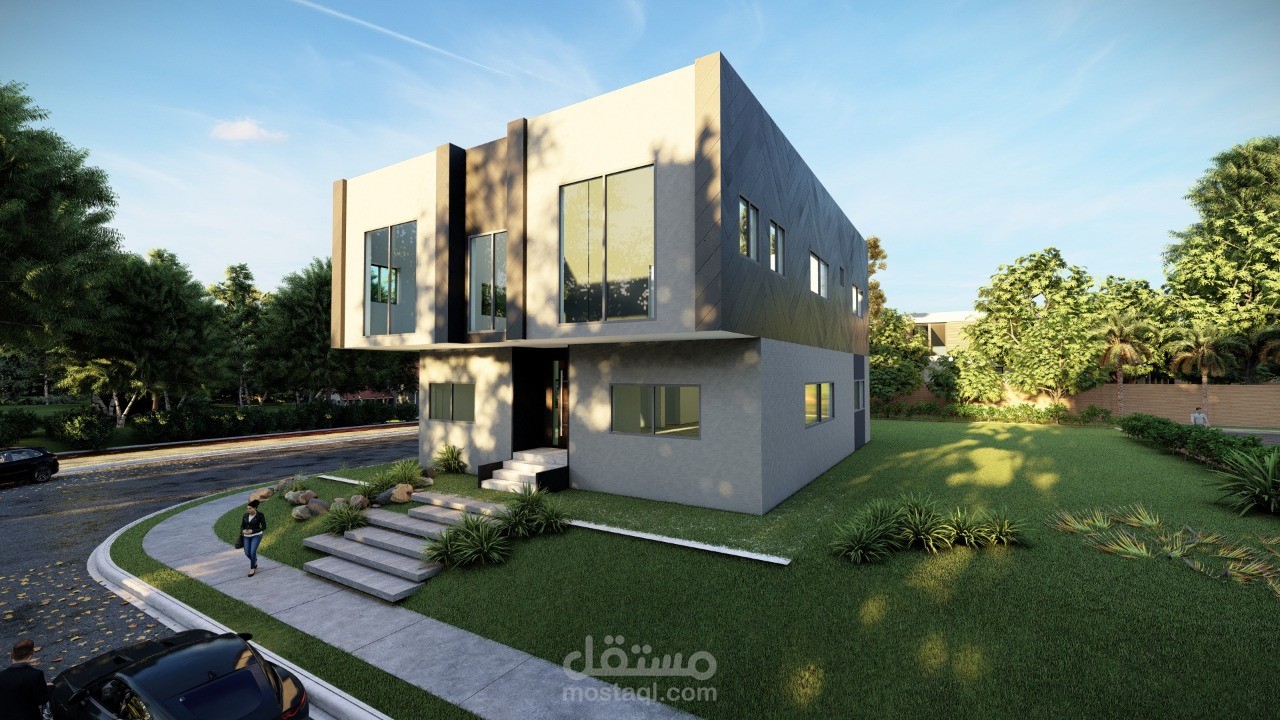 تصميم واجهة مبنى سكني